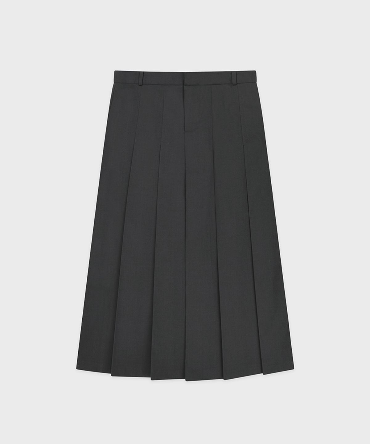 시눈(SINOON) Sinoon Pleated Maxi Skirt (Grey)