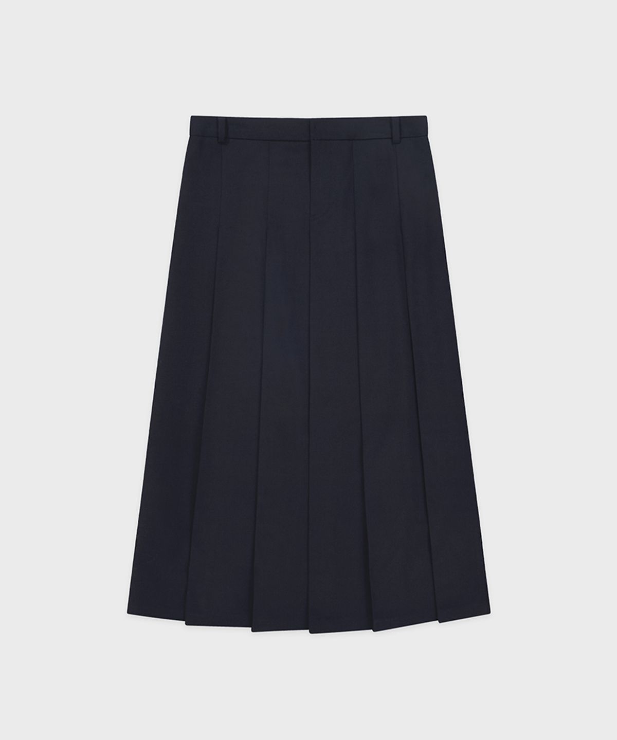 시눈(SINOON) Sinoon Pleated Maxi Skirt (Navy)
