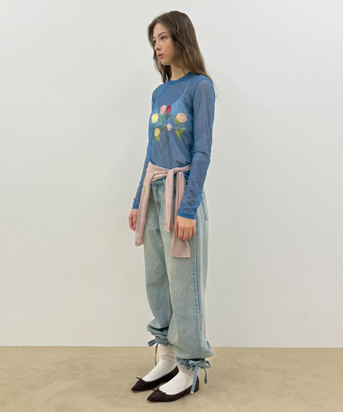 시눈(SINOON) [베이비돈크라이 베니 착용]  SN Jeans Straight Pants (Light Blue)
