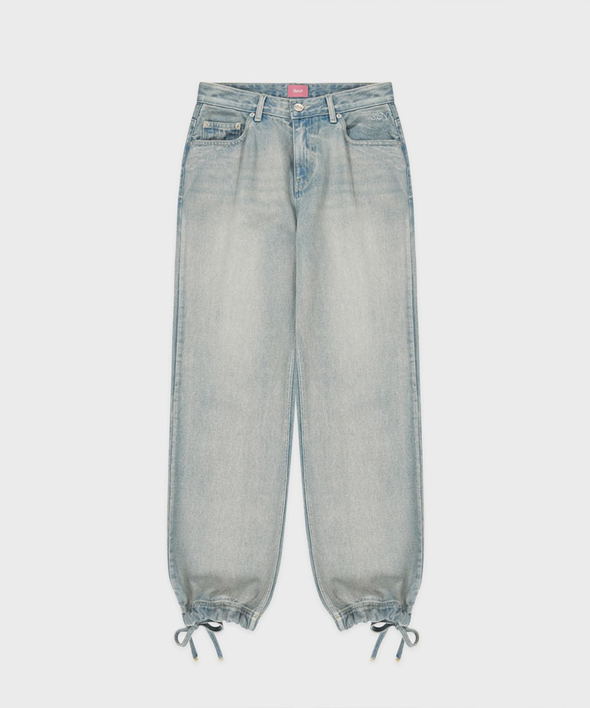 시눈(SINOON) [베이비돈크라이 베니 착용]  SN Jeans Straight Pants (Light Blue)