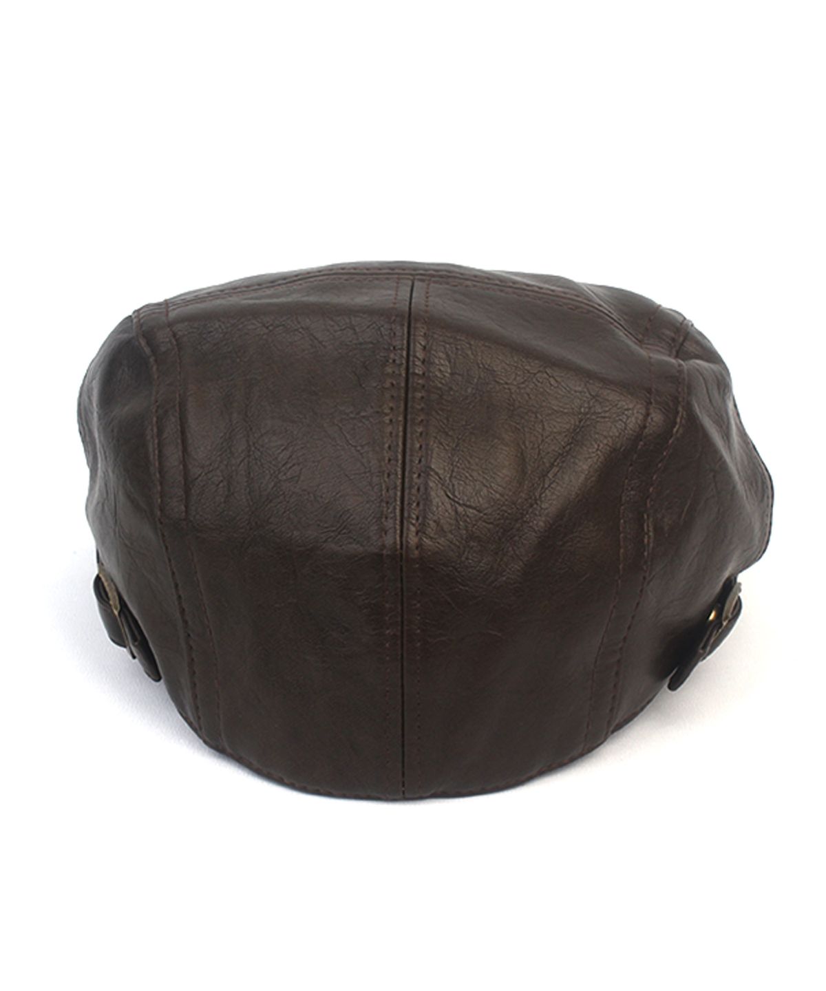 유니버셜 케미스트리(UNIVERSAL CHEMISTRY) Soft Leather Brown SideBelt Huntingcap 헌팅캡