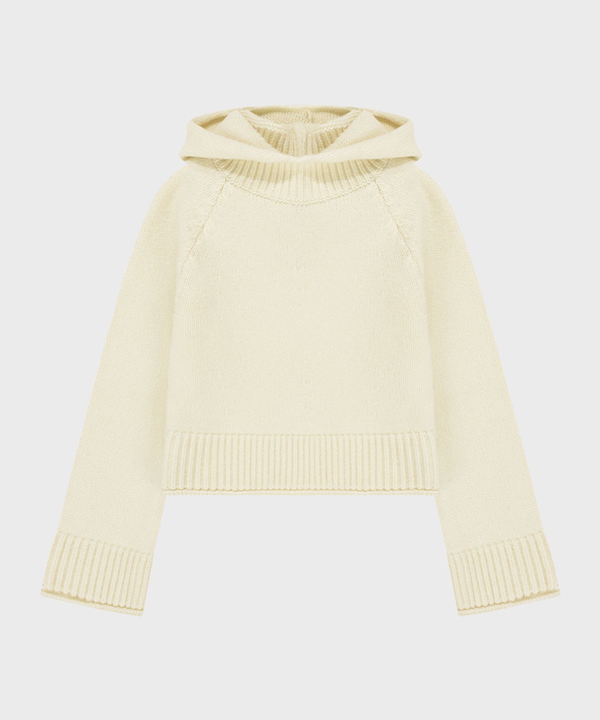 시눈(SINOON) Wool Blend Hoodie Knit (Ivory)