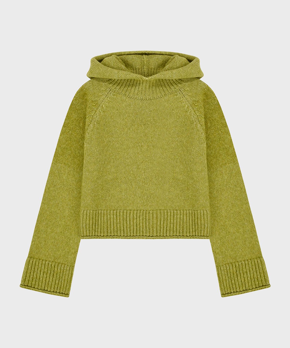 시눈(SINOON) Wool Blend Hoodie Knit (Olive)