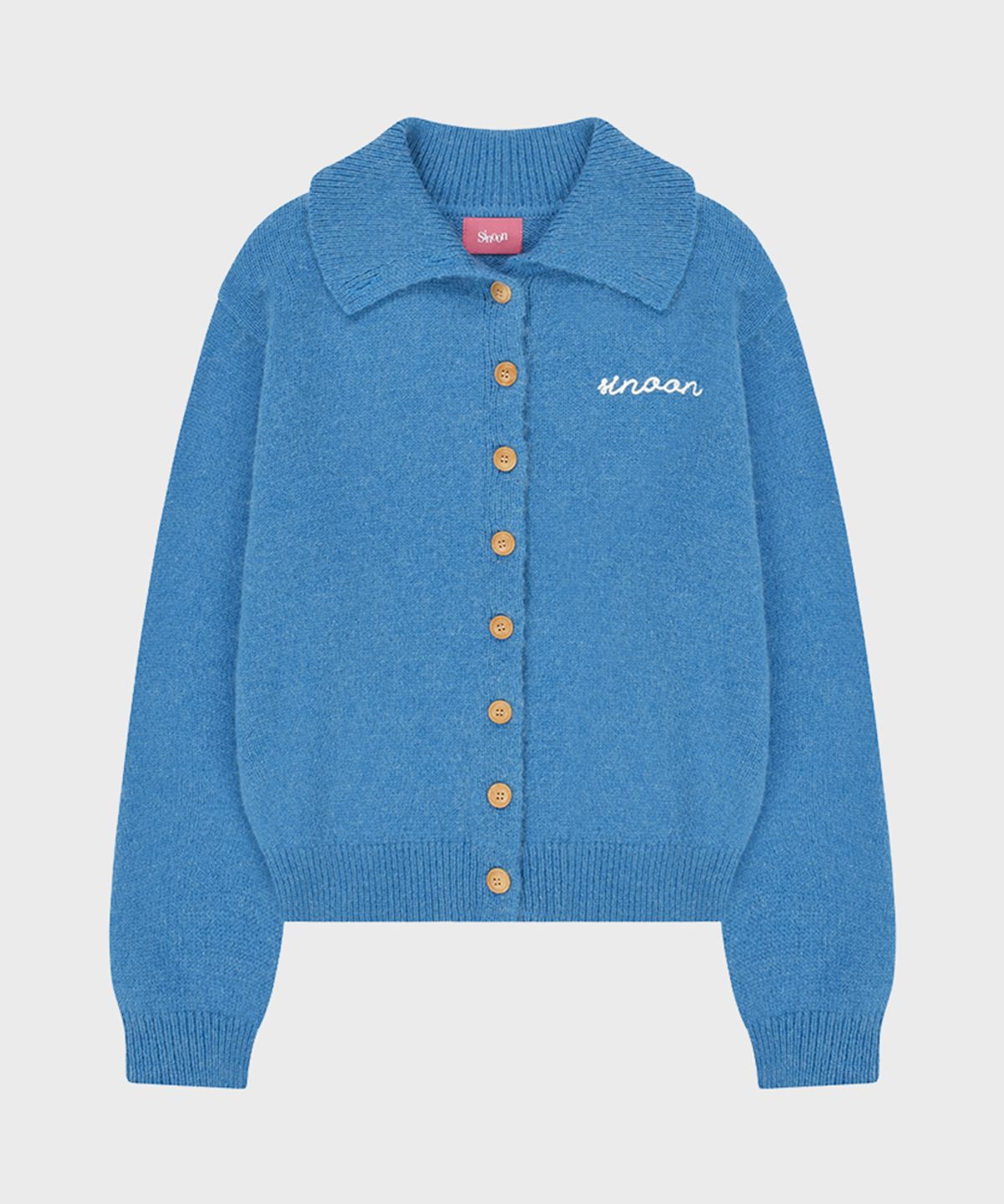 시눈(SINOON) Sinoon Button Knit Cardigan (Blue)