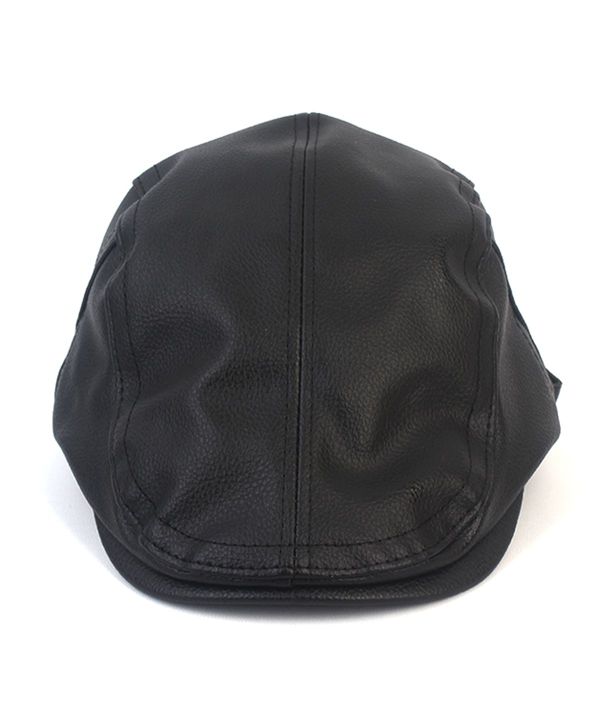 유니버셜 케미스트리(UNIVERSAL CHEMISTRY) Hard Leather Black SideBelt Huntingcap 헌팅캡