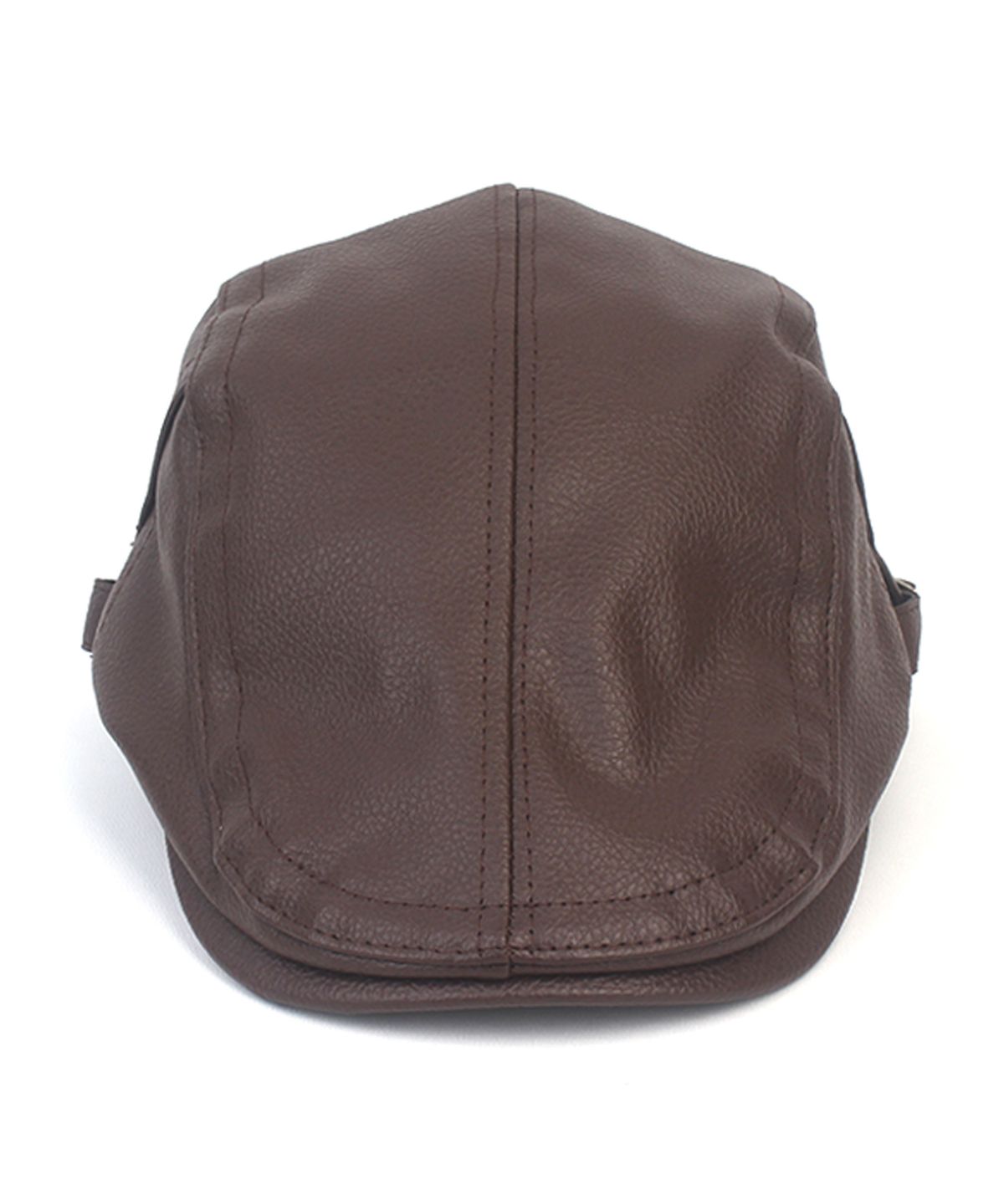 유니버셜 케미스트리(UNIVERSAL CHEMISTRY) Hard Leather Brown SideBelt Huntingcap 헌팅캡