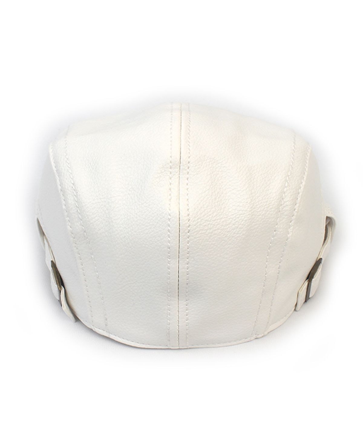 유니버셜 케미스트리(UNIVERSAL CHEMISTRY) Hard Leather White SideBelt Huntingcap 헌팅캡