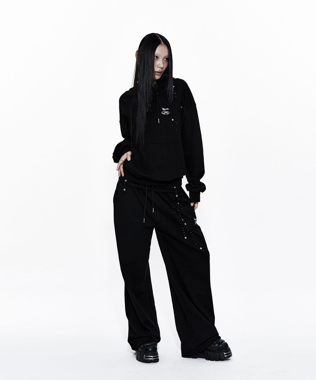 카시코(KASHIKO) Zenu Hoodie Black