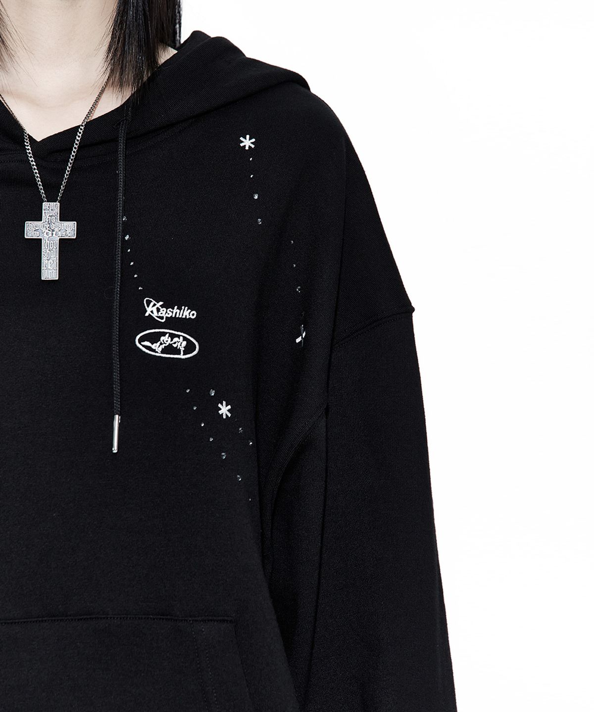 카시코(KASHIKO) Zenu Hoodie Black
