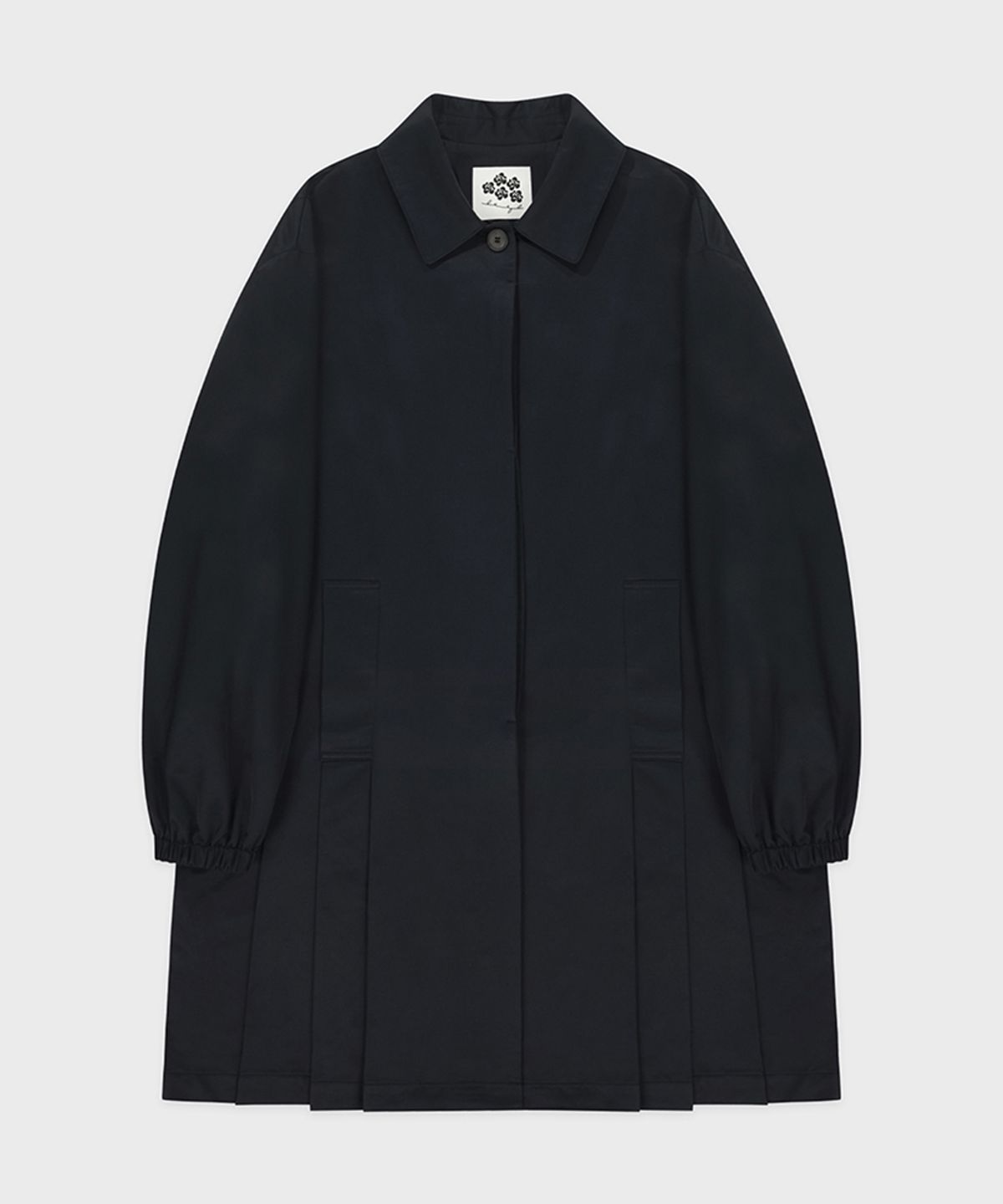 시눈(SINOON) Tailored Pleated Jacket (Navy)