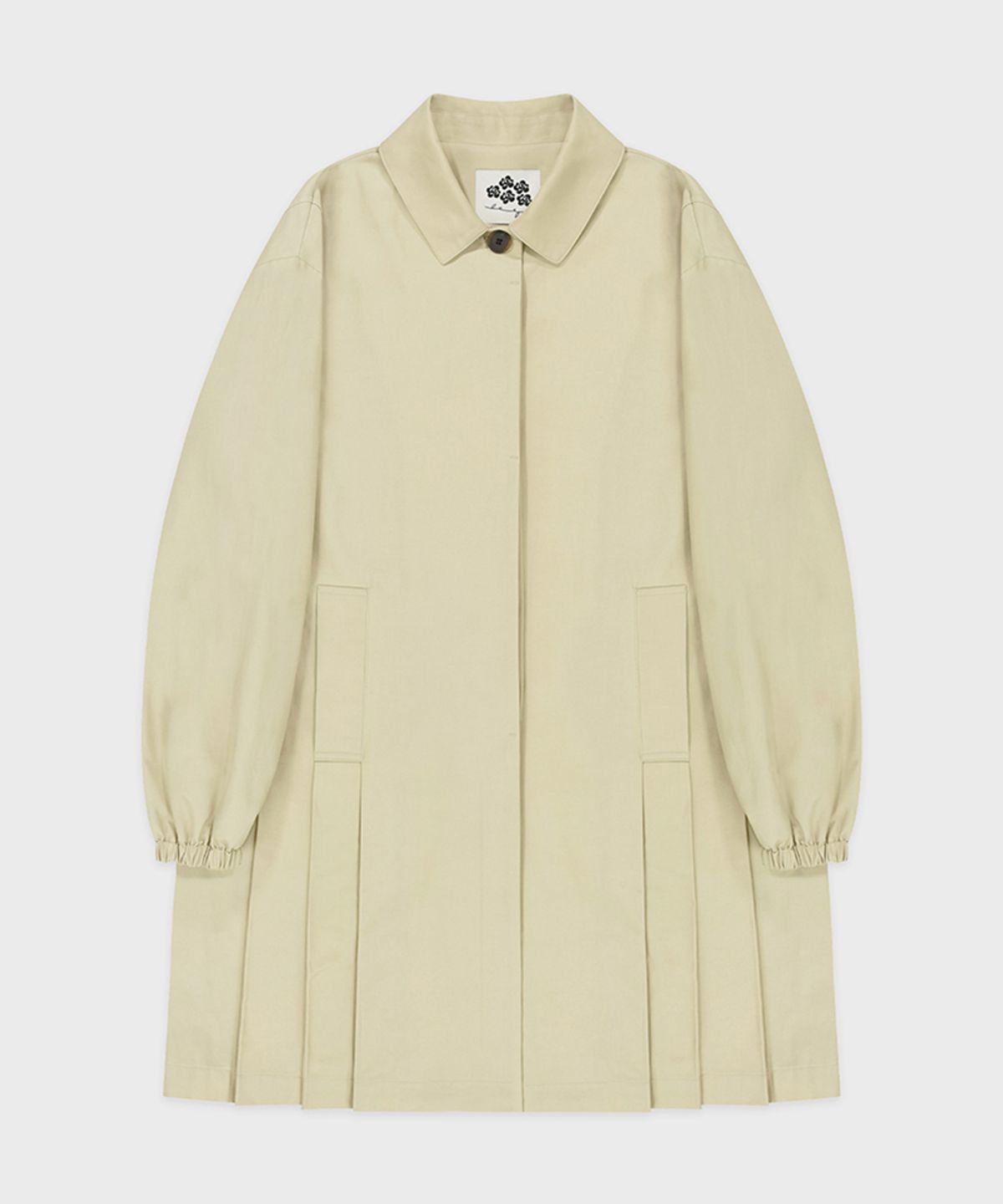 시눈(SINOON) Tailored Pleated Jacket (Beige)