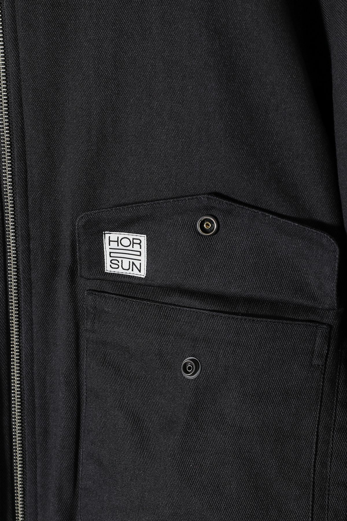 홀리선(HORLISUN) Mendoza Padding Hood Jacket Black