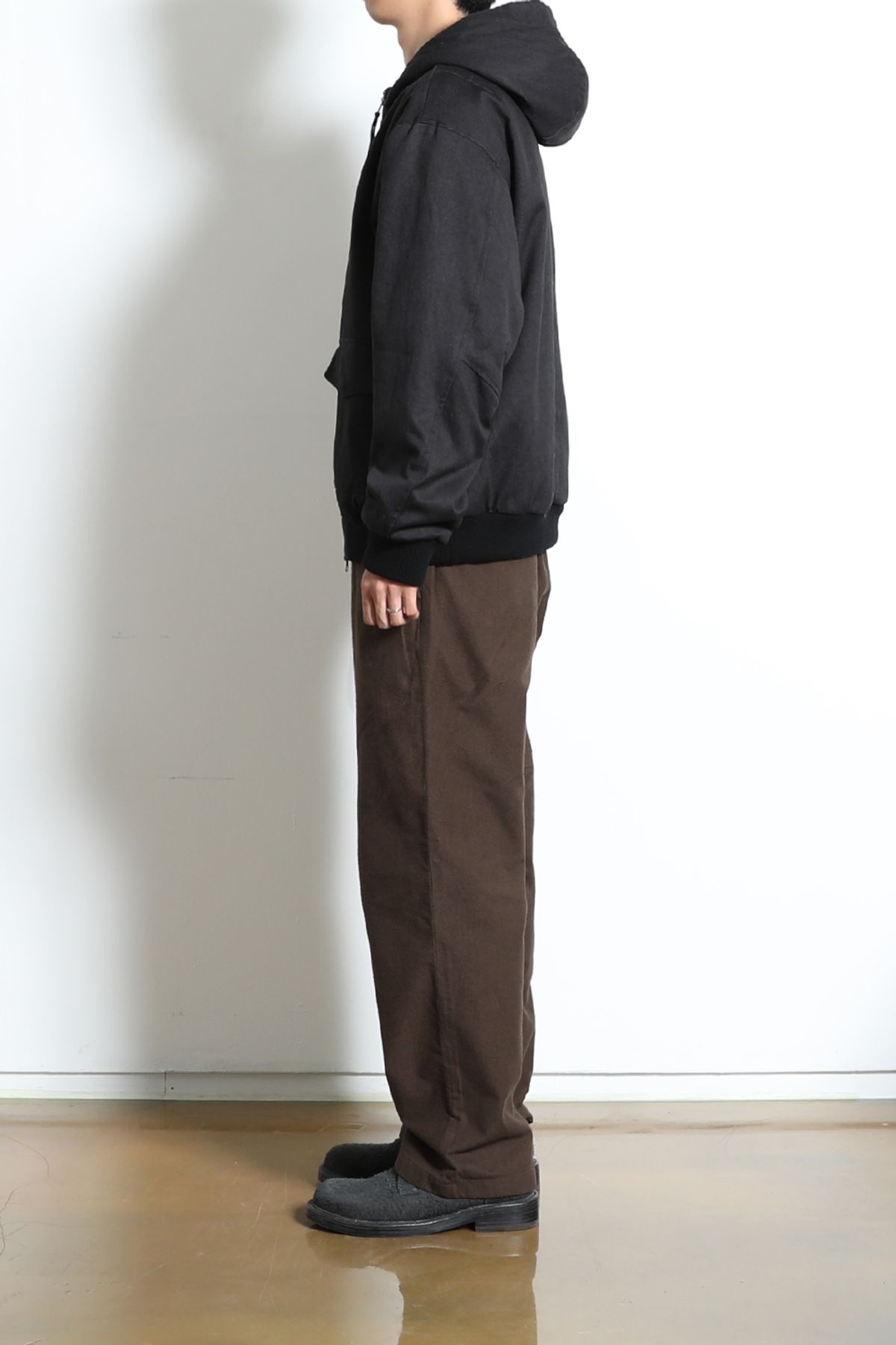 홀리선(HORLISUN) Mendoza Padding Hood Jacket Black