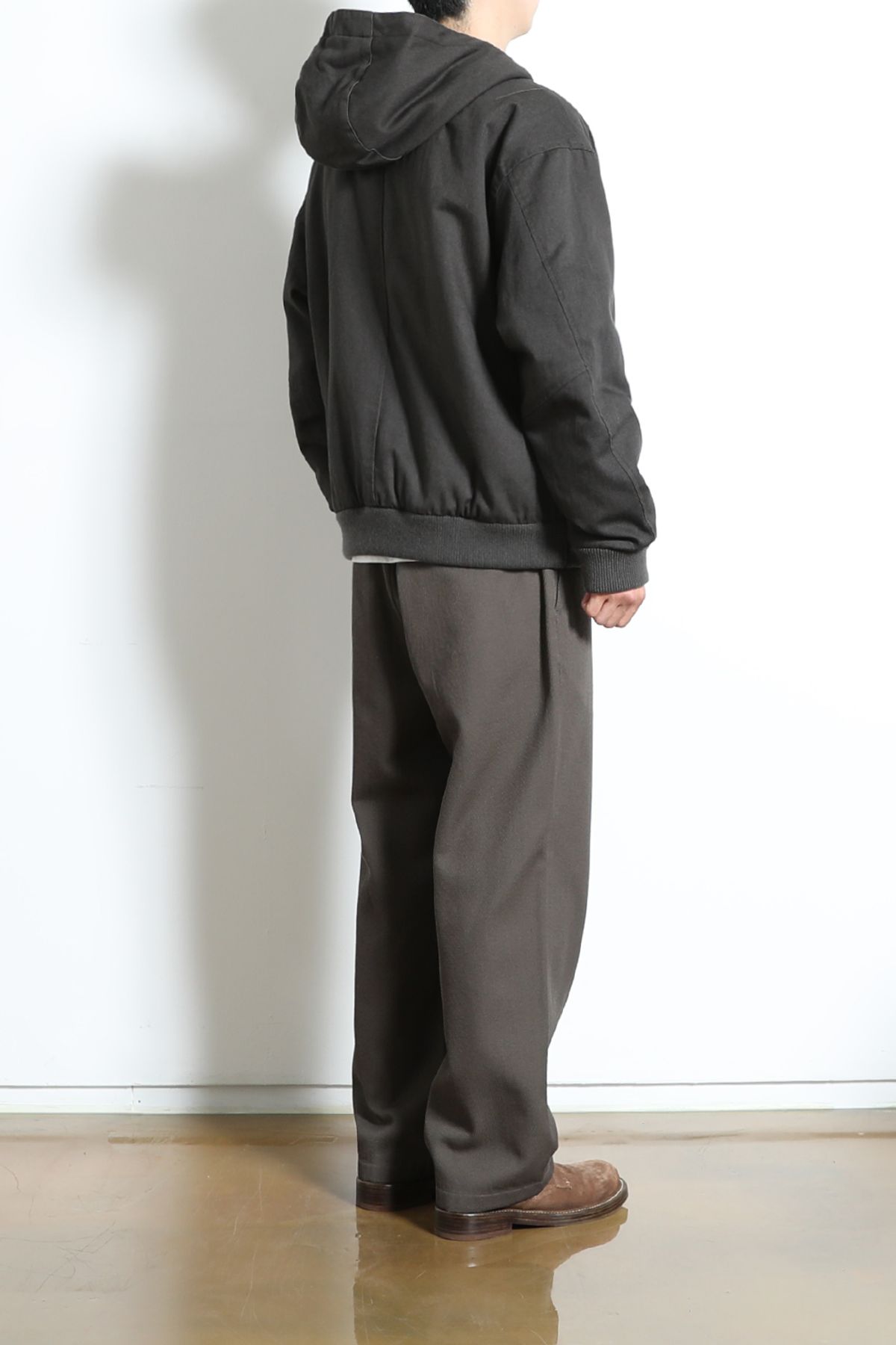 홀리선(HORLISUN) Mendoza Padding Hood Jacket Charcoal