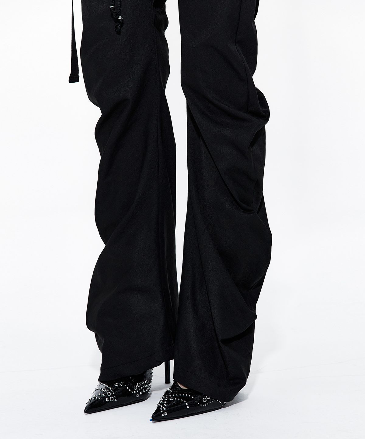 카시코(KASHIKO) Layered Strap Pants Black