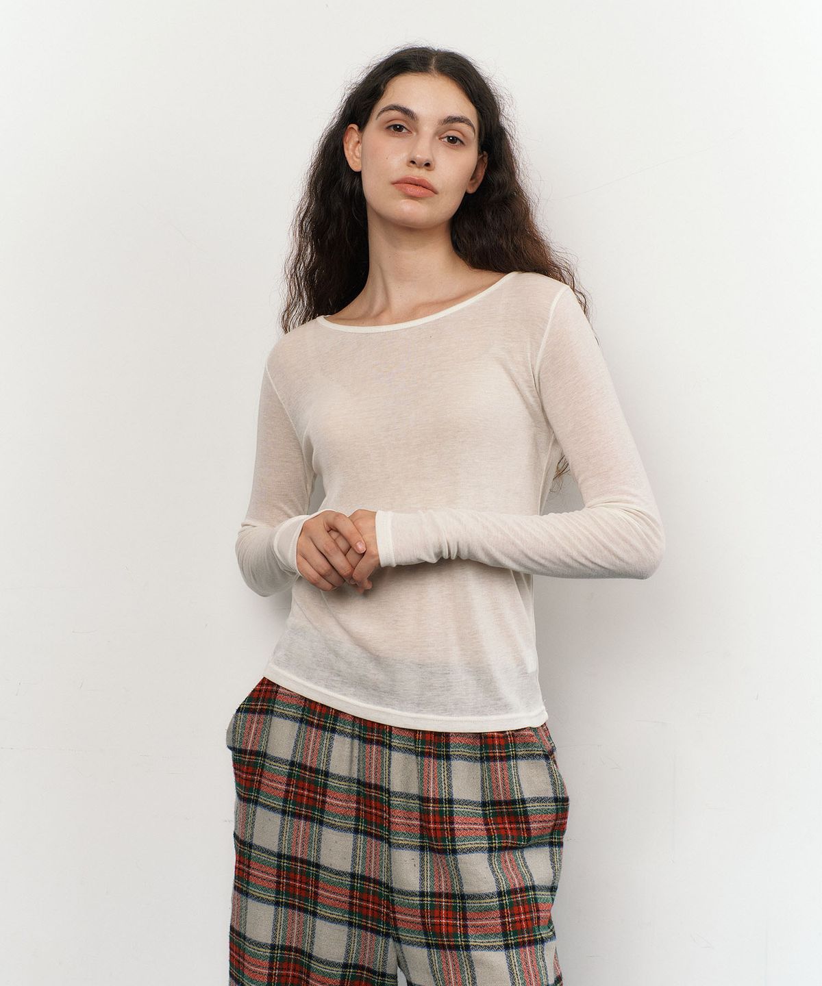 아템포(ATEMPO) MERINO WOOL T-SHIRT / ivory