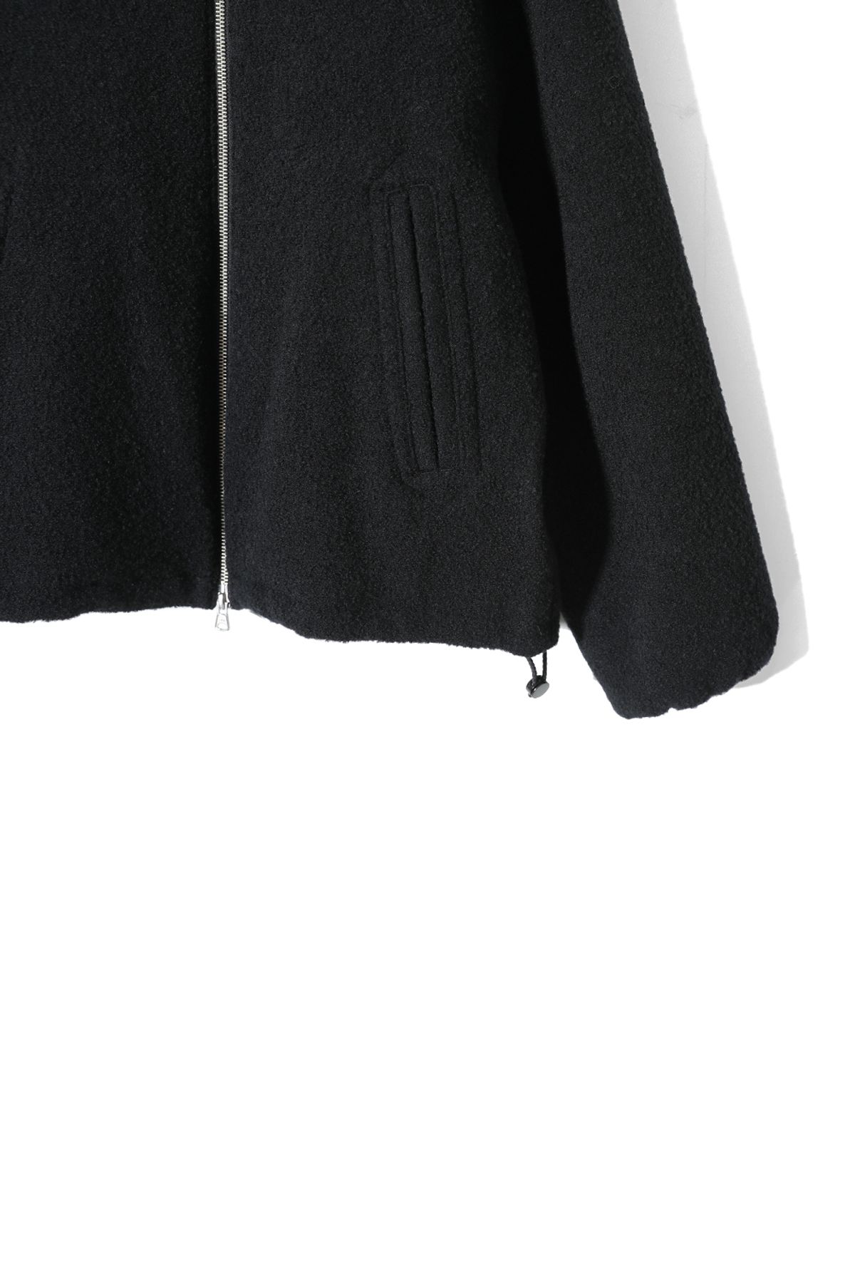 홀리선(HORLISUN) Parker Wool Boucle Jacket Black