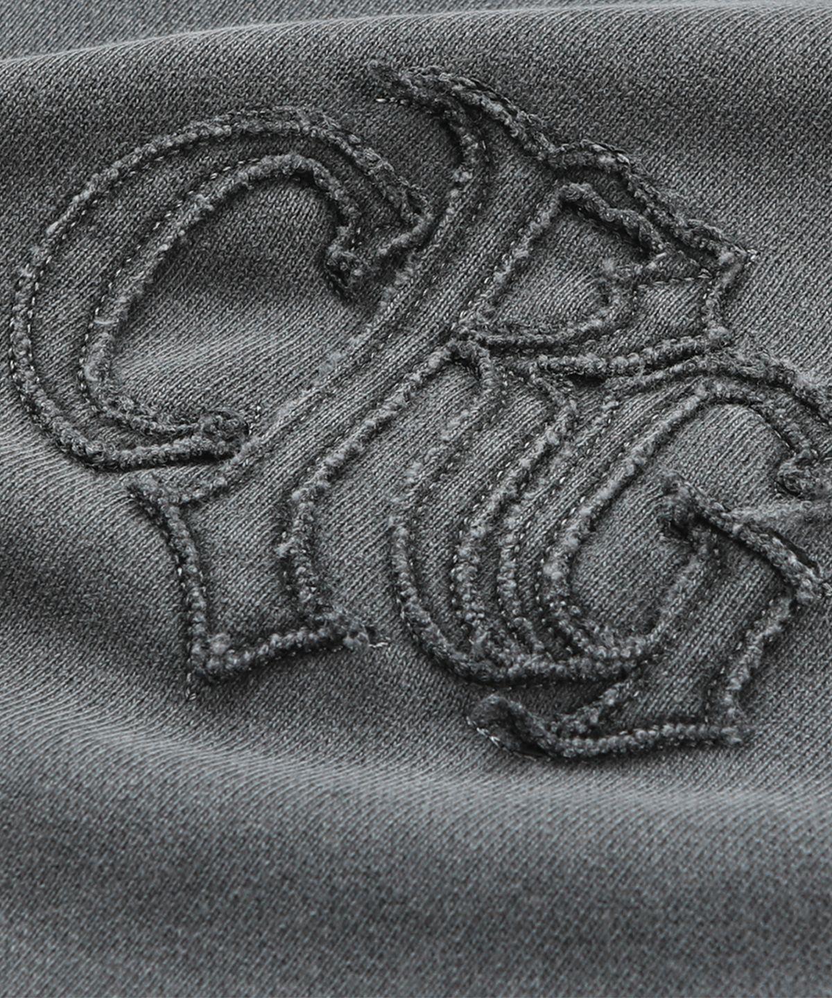 크리건(CRIGUN) LOGO APPLIQUE HOODIE PIGMENT CHARCOAL