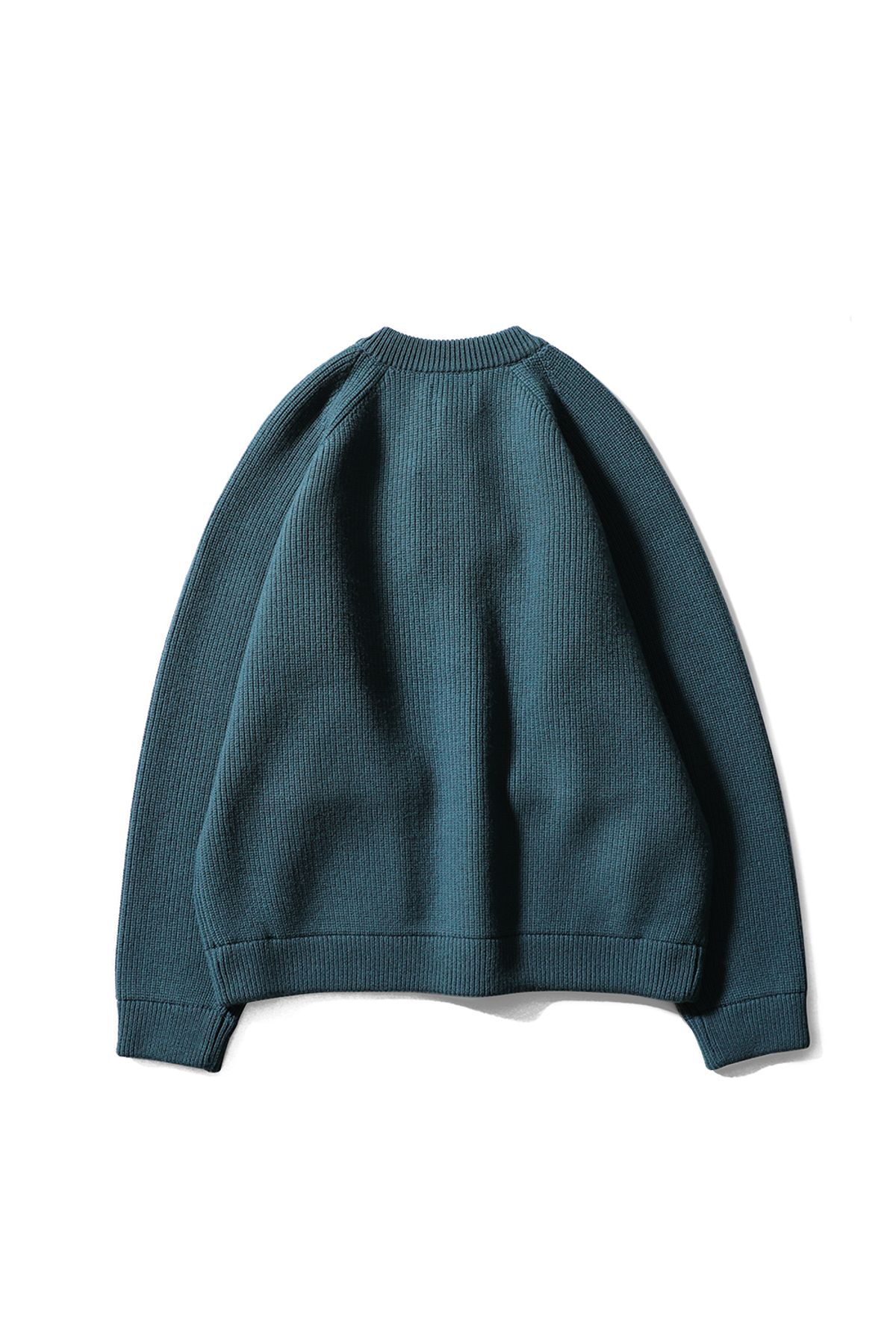 홀리선(HORLISUN) Annette Superfine Wool Heavy Rib Knit Cardigan Evergreen