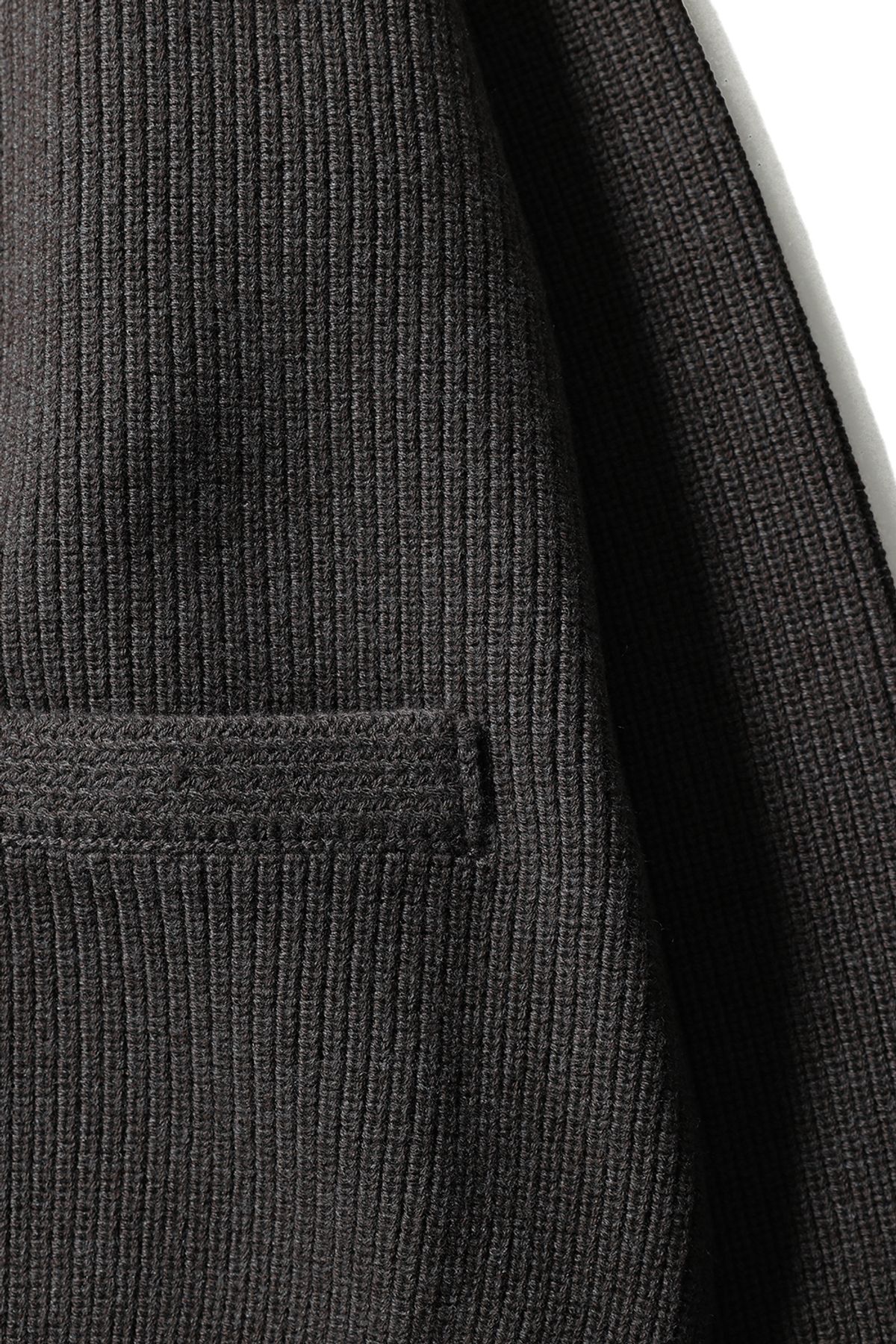홀리선(HORLISUN) Annette Superfine Wool Heavy Rib Knit Cardigan Spain Olive