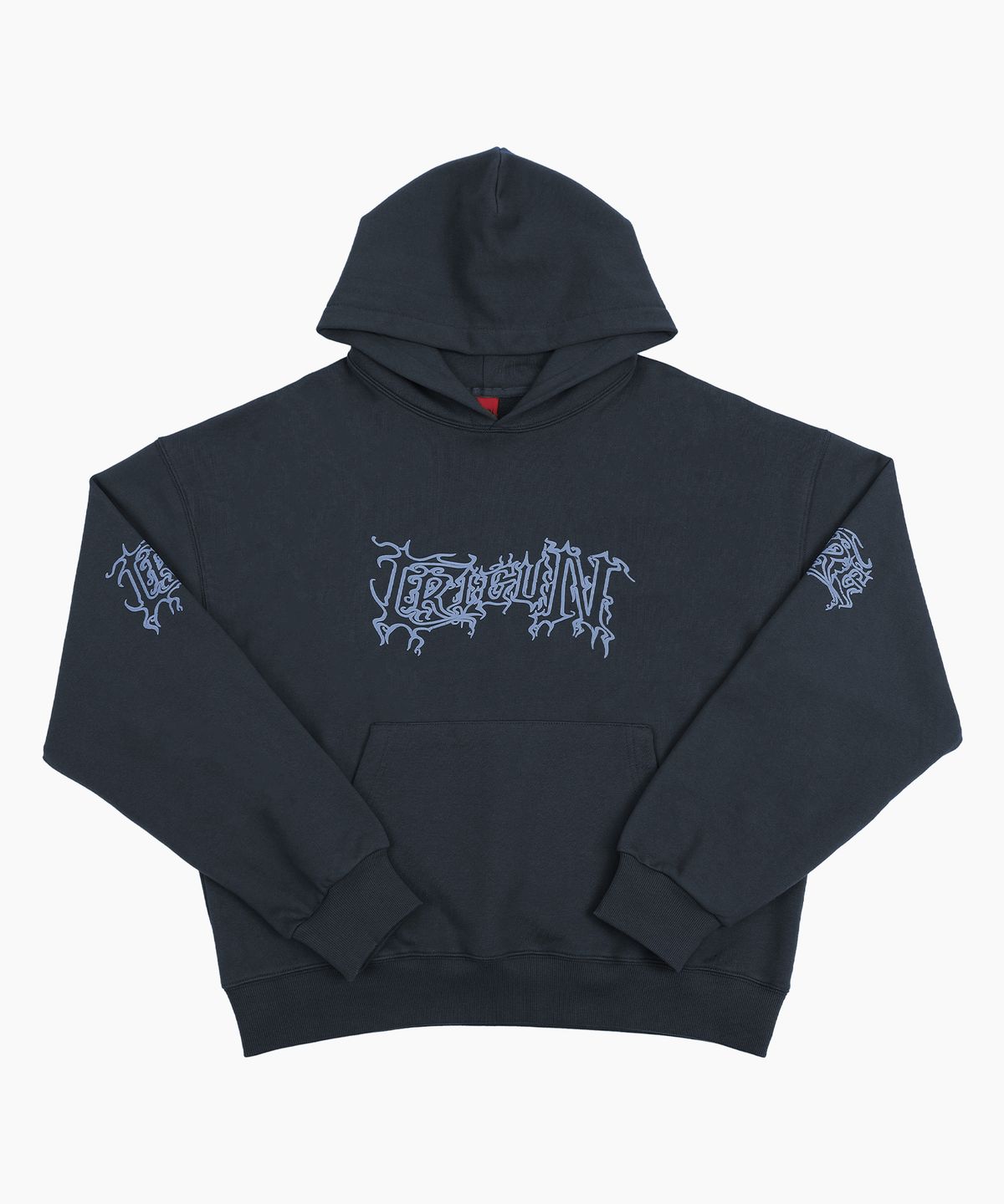 크리건(CRIGUN) METAL WAVED HOODIE DARK NAVY