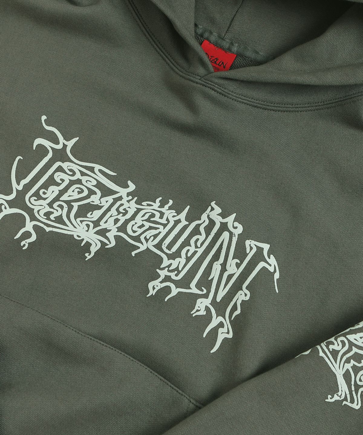 크리건(CRIGUN) METAL WAVED HOODIE KHAKI