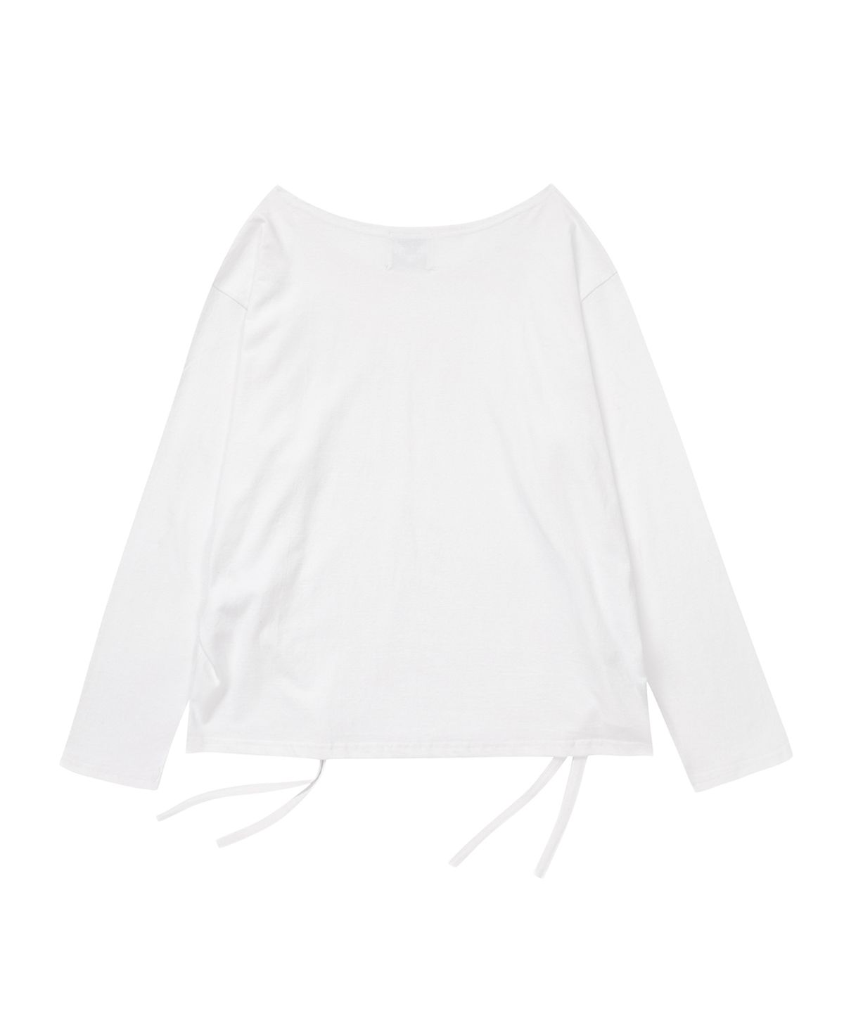 길라아카이브(GILAARCHIVE) ONE SHOULDER GRAPHIC LONG SLEEVE_WHITE