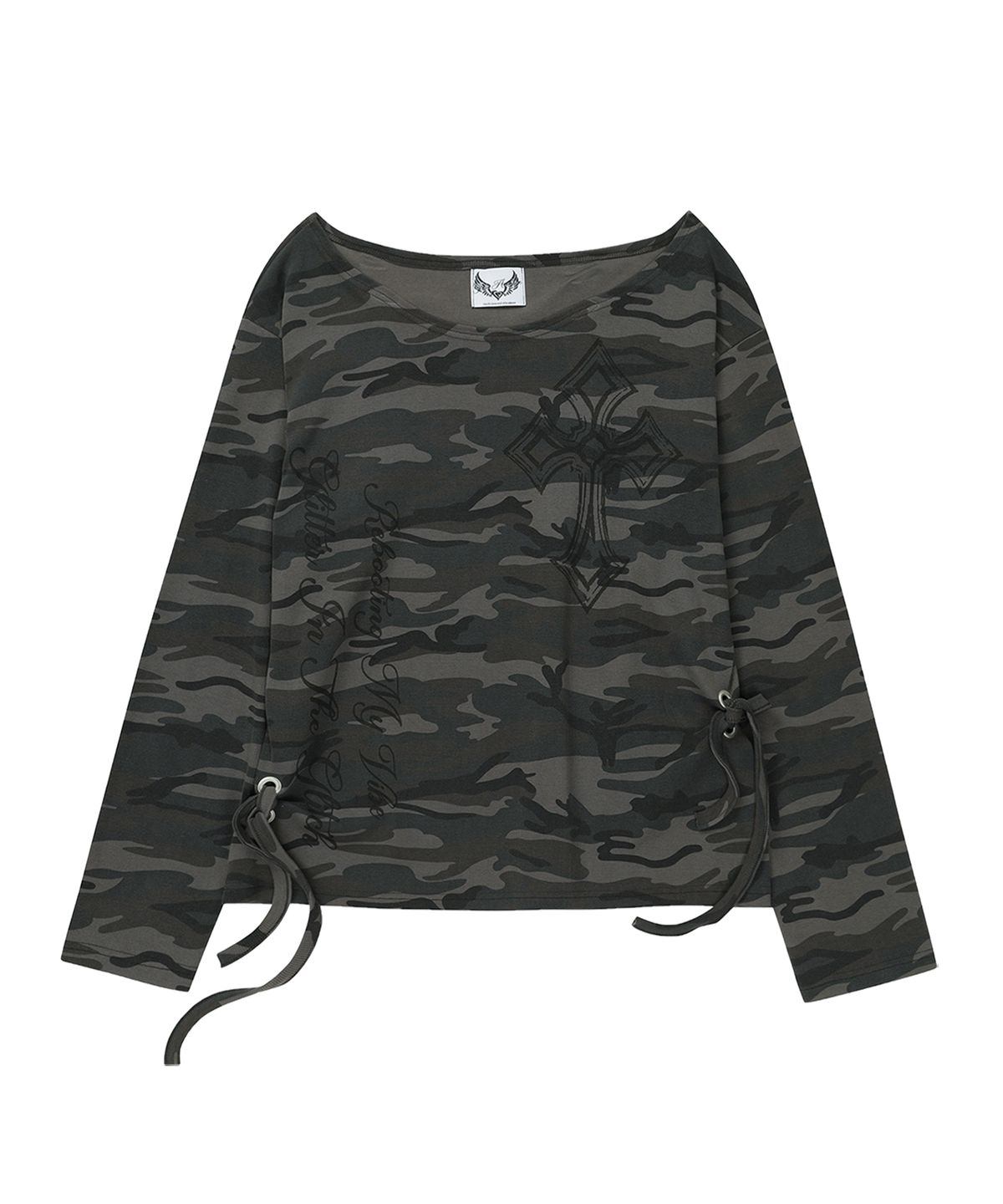 길라아카이브(GILAARCHIVE) ONE SHOULDER GRAPHIC LONG SLEEVE_CAMO
