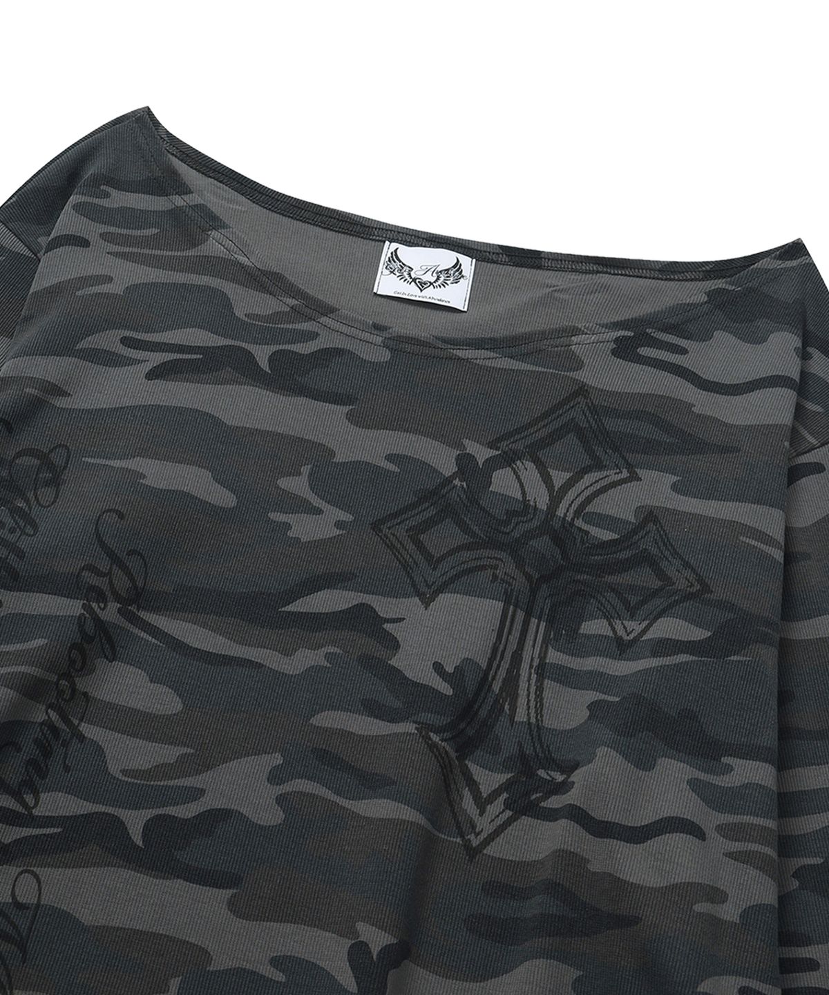 길라아카이브(GILAARCHIVE) ONE SHOULDER GRAPHIC LONG SLEEVE_CAMO