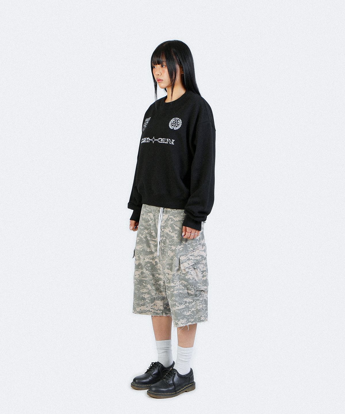 크리건(CRIGUN) CLUB JERSEY SWEATSHIRT BLACK