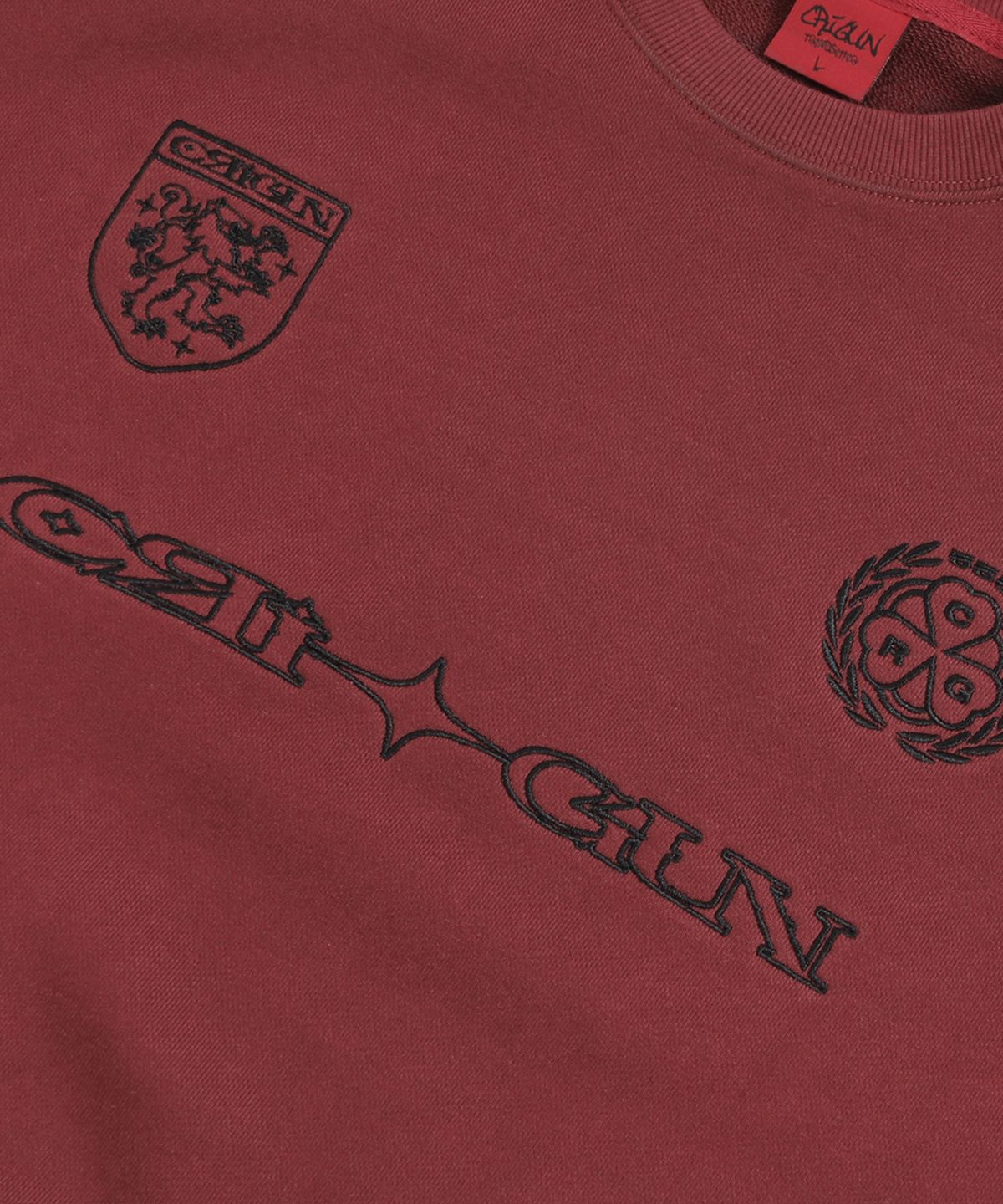 크리건(CRIGUN) CLUB JERSEY SWEATSHIRT BURGUNDY