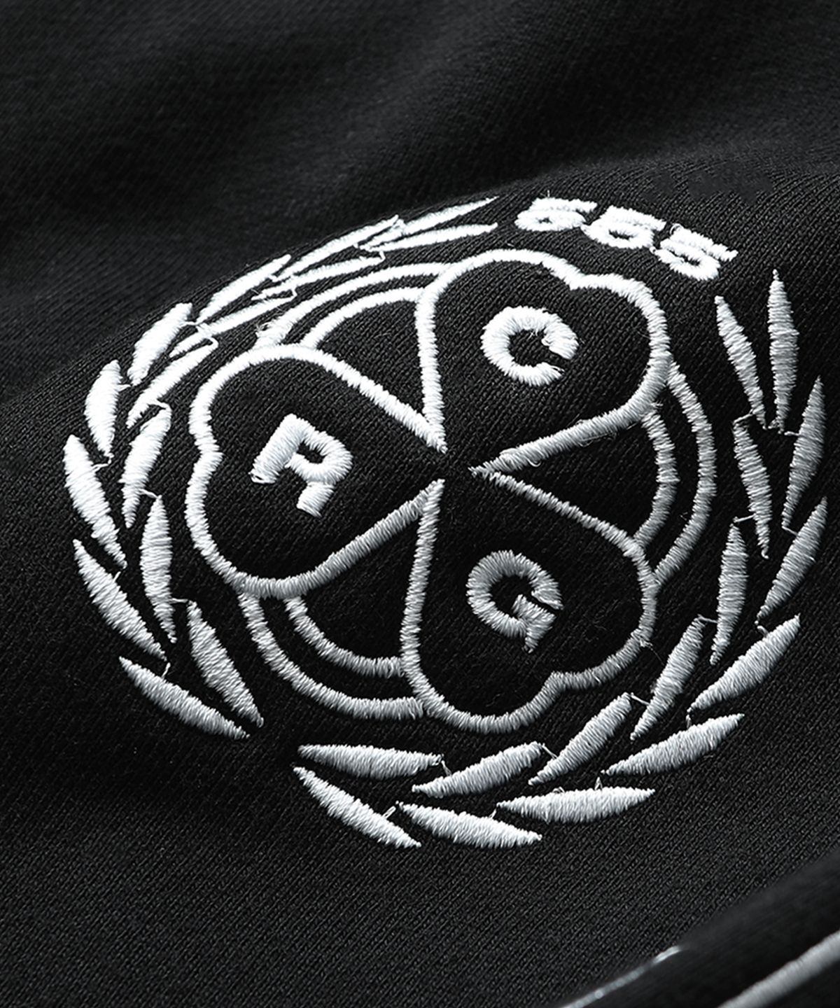 크리건(CRIGUN) CLUB JERSEY ZIP-UP HOODIE BLACK