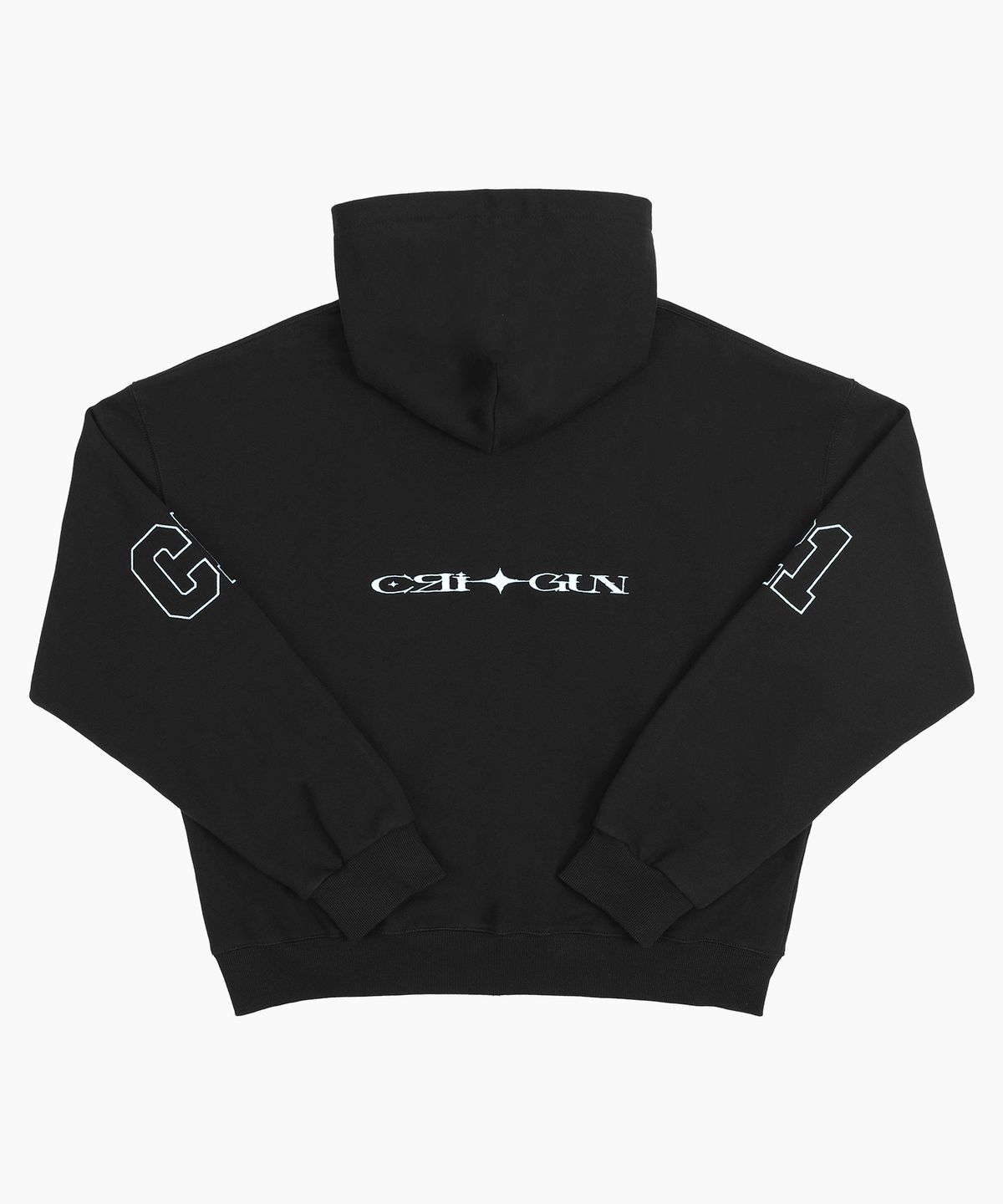크리건(CRIGUN) CLUB JERSEY ZIP-UP HOODIE BLACK