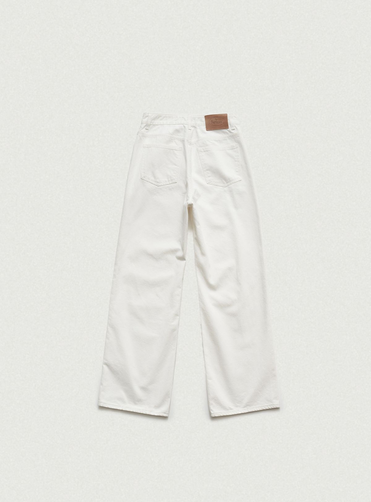 더바넷(THEBARNNET) Léa Slub Denim Pants_White