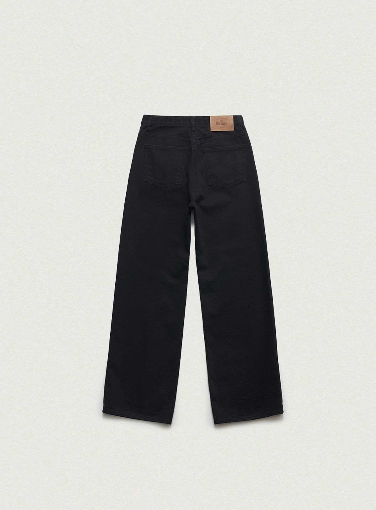 더바넷(THEBARNNET) Léa Slub Denim Pants_Black