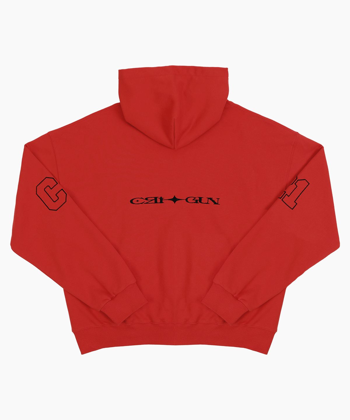 크리건(CRIGUN) CLUB JERSEY ZIP-UP HOODIE RED