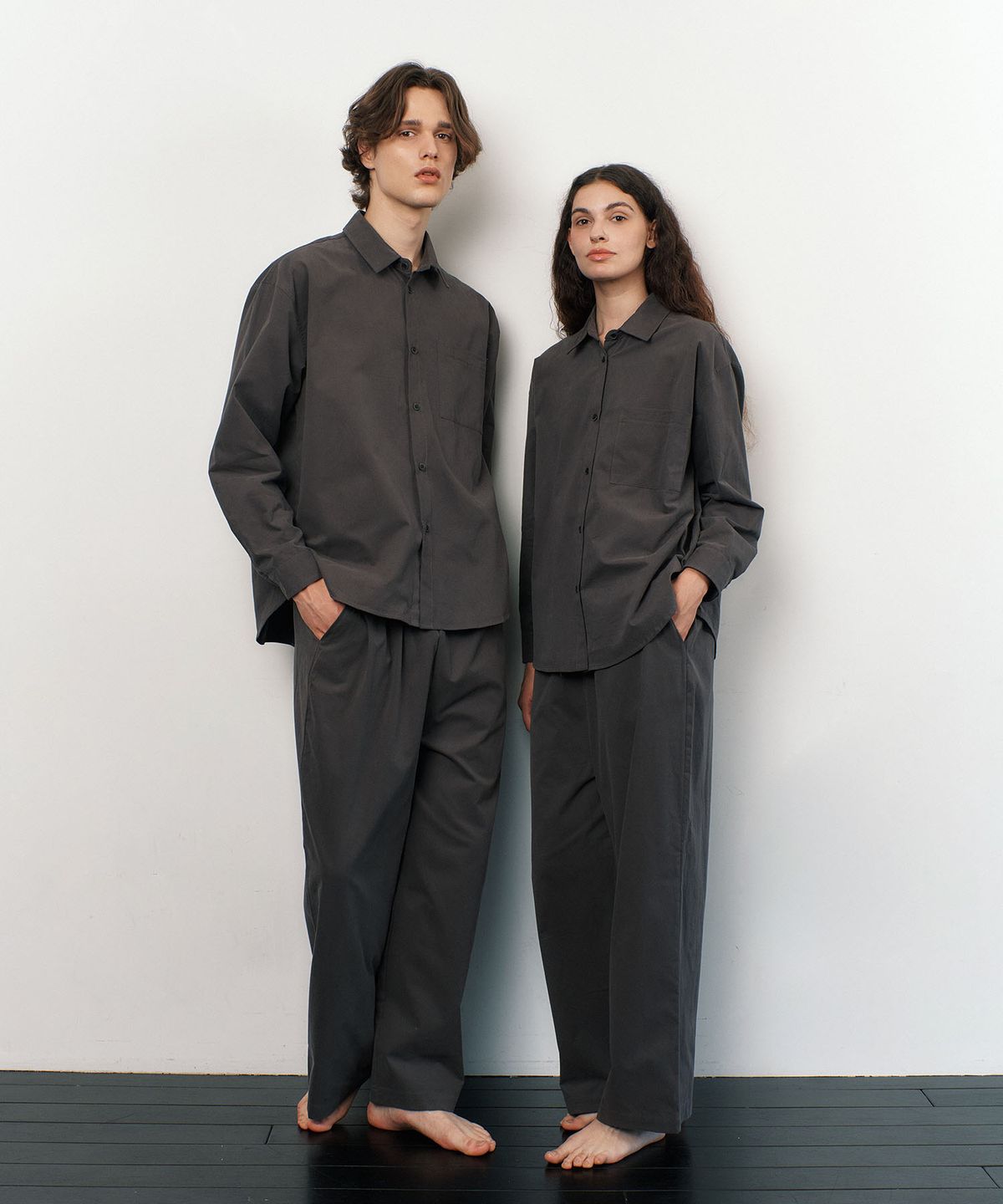 아템포(ATEMPO) FIRST PAJAMA SET_charcoal taupe (men)