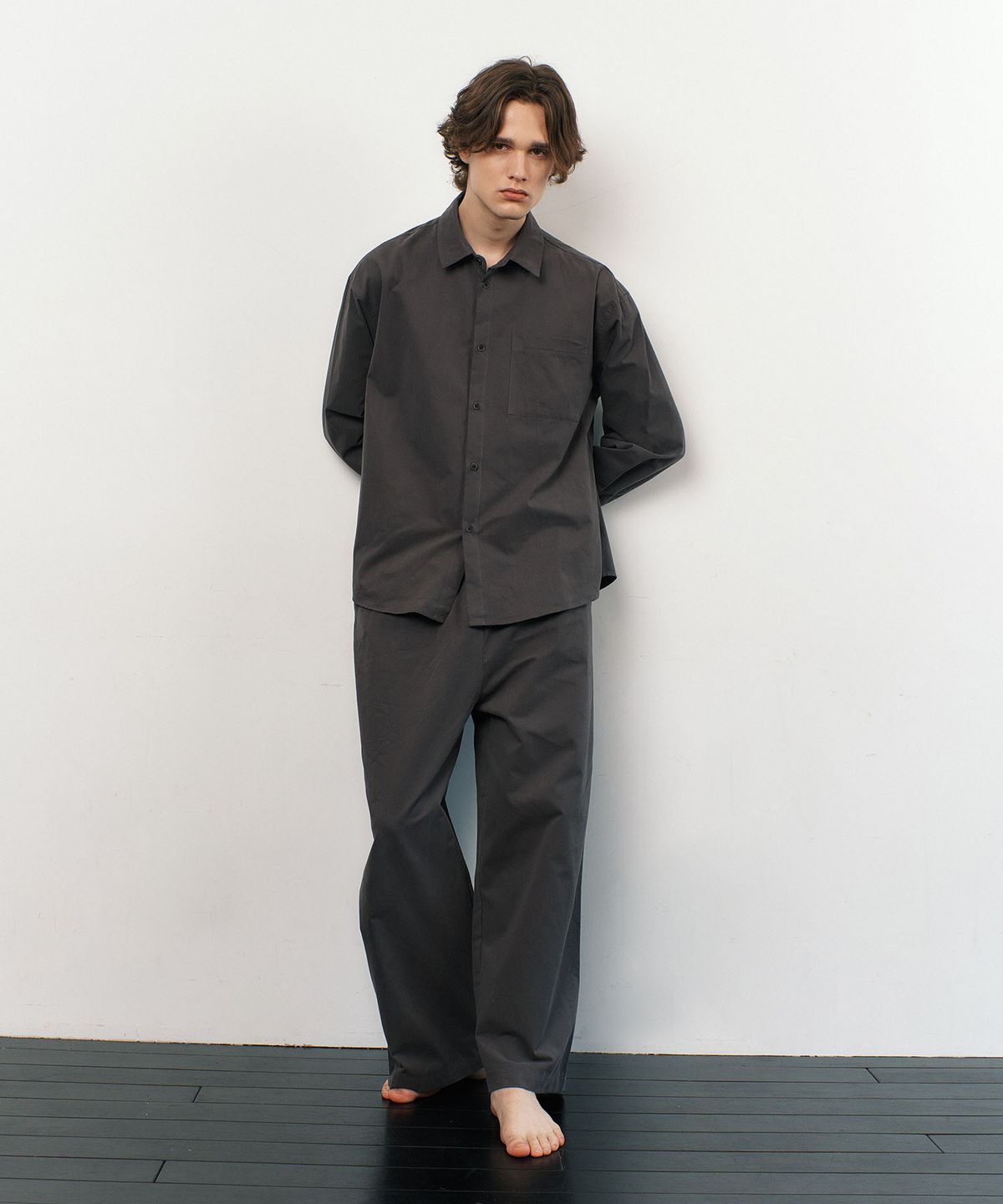 아템포(ATEMPO) FIRST PAJAMA SET_charcoal taupe (men)
