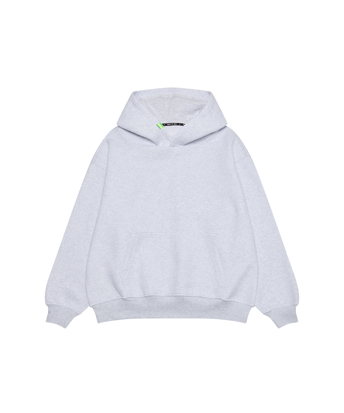 겟잇온(GET IT ON) [F~4XL] 시그니처 빅사이즈 후드 스웨트셔츠_화이트