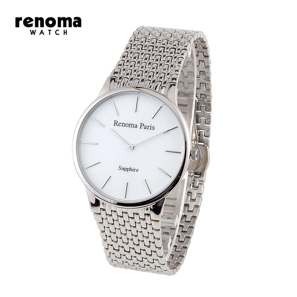 레노마 시계(RENOMA WATCH) 사파이어 글라스 슬림 남성 메탈시계 RE475M
