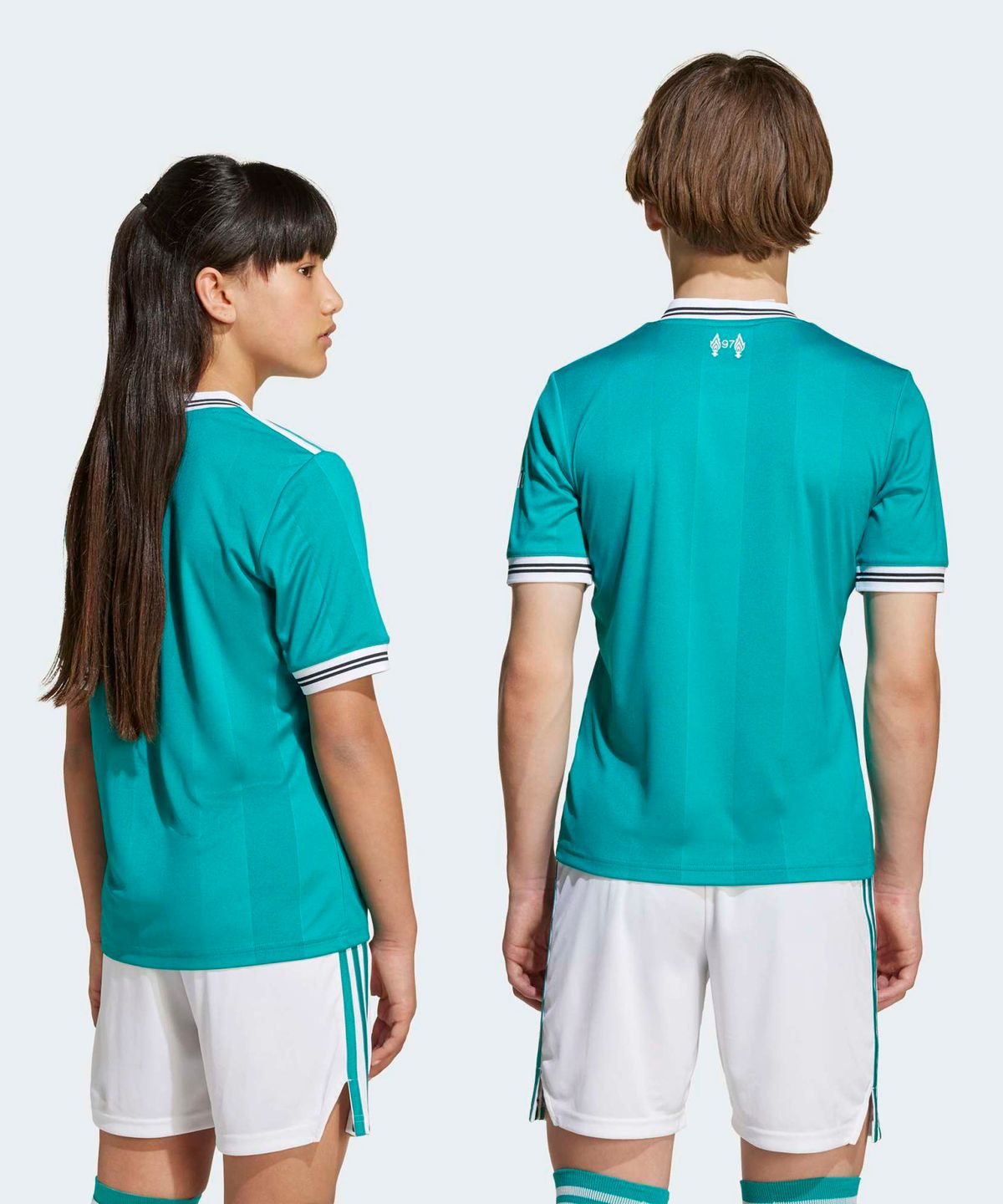 아디다스 키즈(ADIDAS KIDS) 리버풀 FC 25/26 TF 저지 키즈 - 씨그린 / JV6468