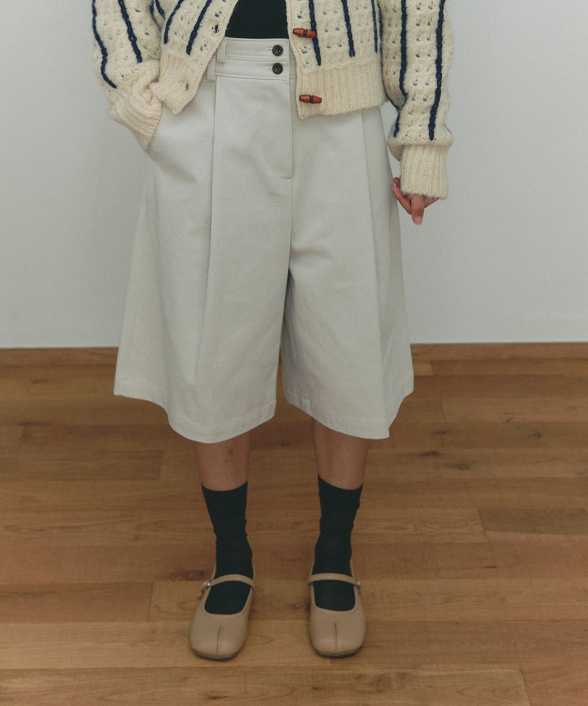 쎄미(SSEMI) COTTON BURMUDA PANTS(GB)