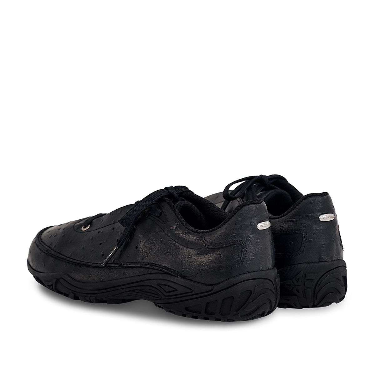 네거티브쓰리(NEGATIVETHREE) Copenhagen Sneakers_Ostrich leatherBlack
