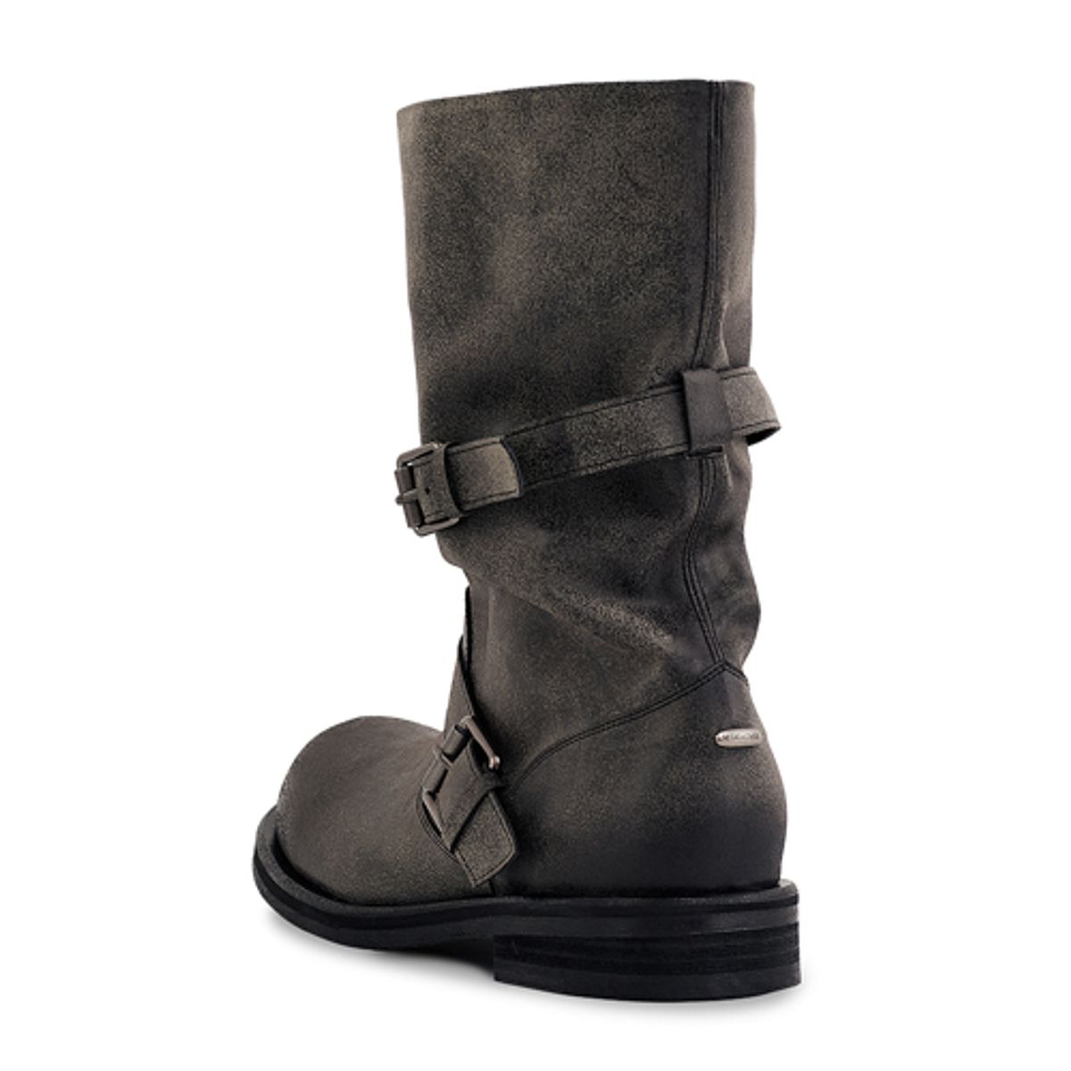 네거티브쓰리(NEGATIVE THREE) Slouchy Long Strap Boots_Dusty Grey