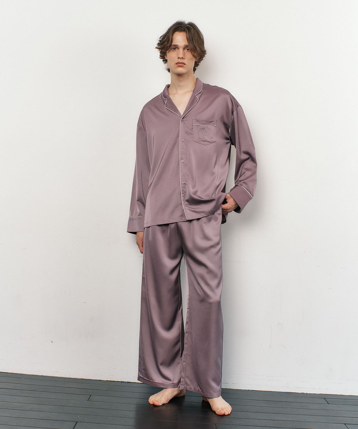 아템포(ATEMPO) CLASSIC PAJAMA COUPLE SET_rose purple