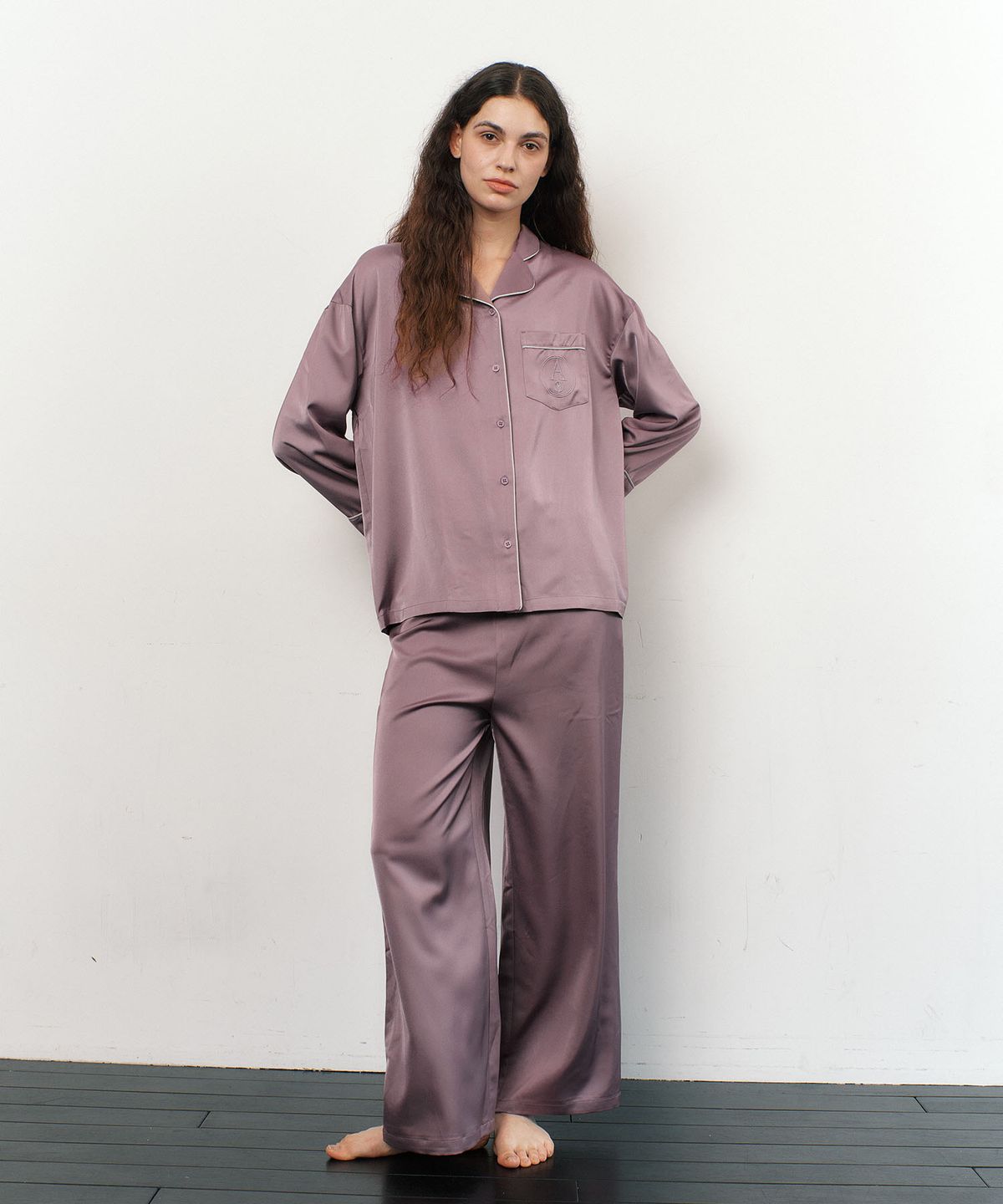 아템포(ATEMPO) CLASSIC PAJAMA COUPLE SET_rose purple