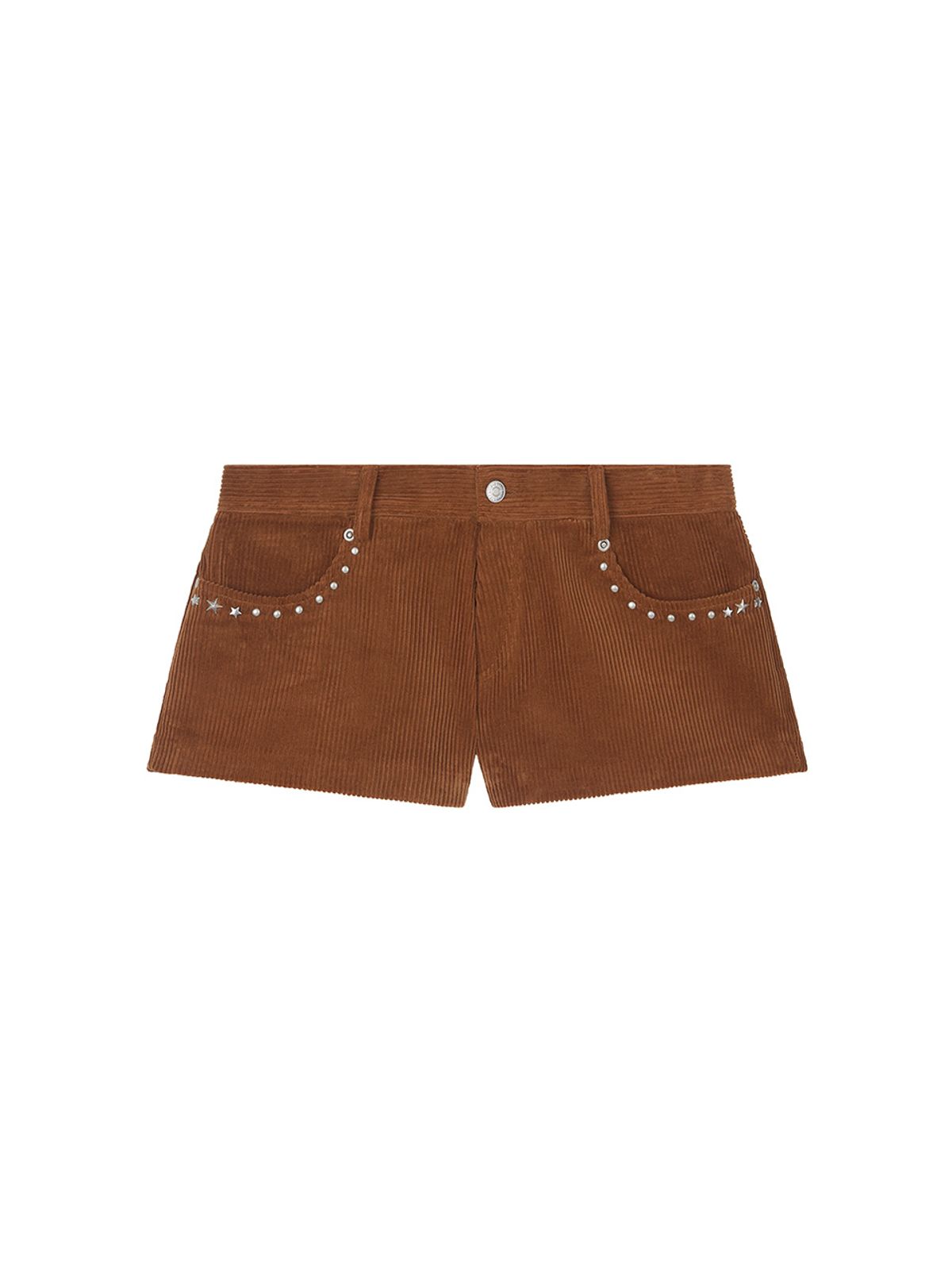 에즈이프 캘리(ASIF CALIE) CORDUROY STUD STAR SHORTS CAMEL