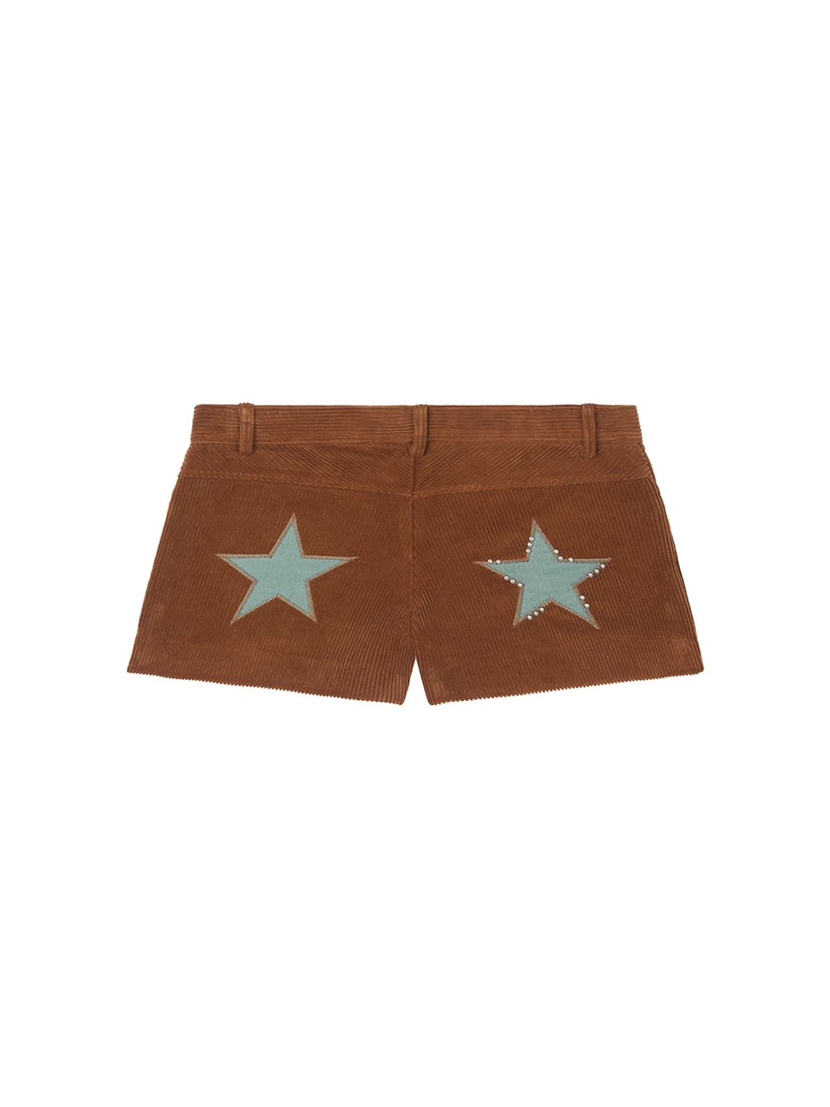 에즈이프 캘리(ASIF CALIE) CORDUROY STUD STAR SHORTS CAMEL