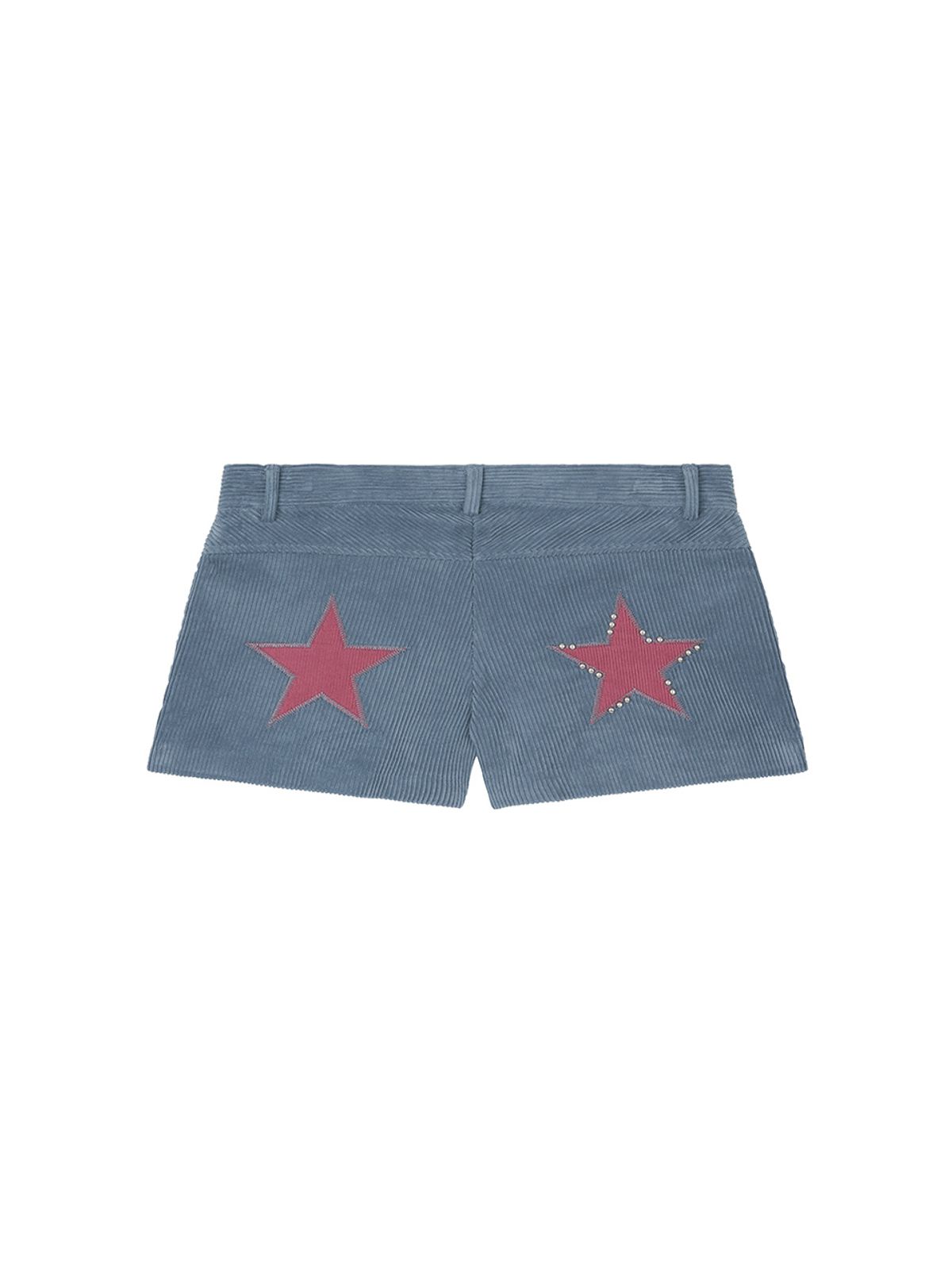 에즈이프 캘리(ASIF CALIE) CORDUROY STUD STAR SHORTS BLUE