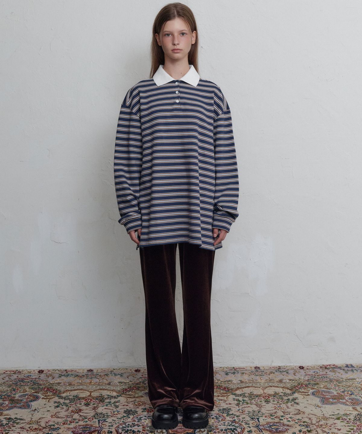 무니쉬(MOONISH) Moon velour boots cut pants (Espresso)